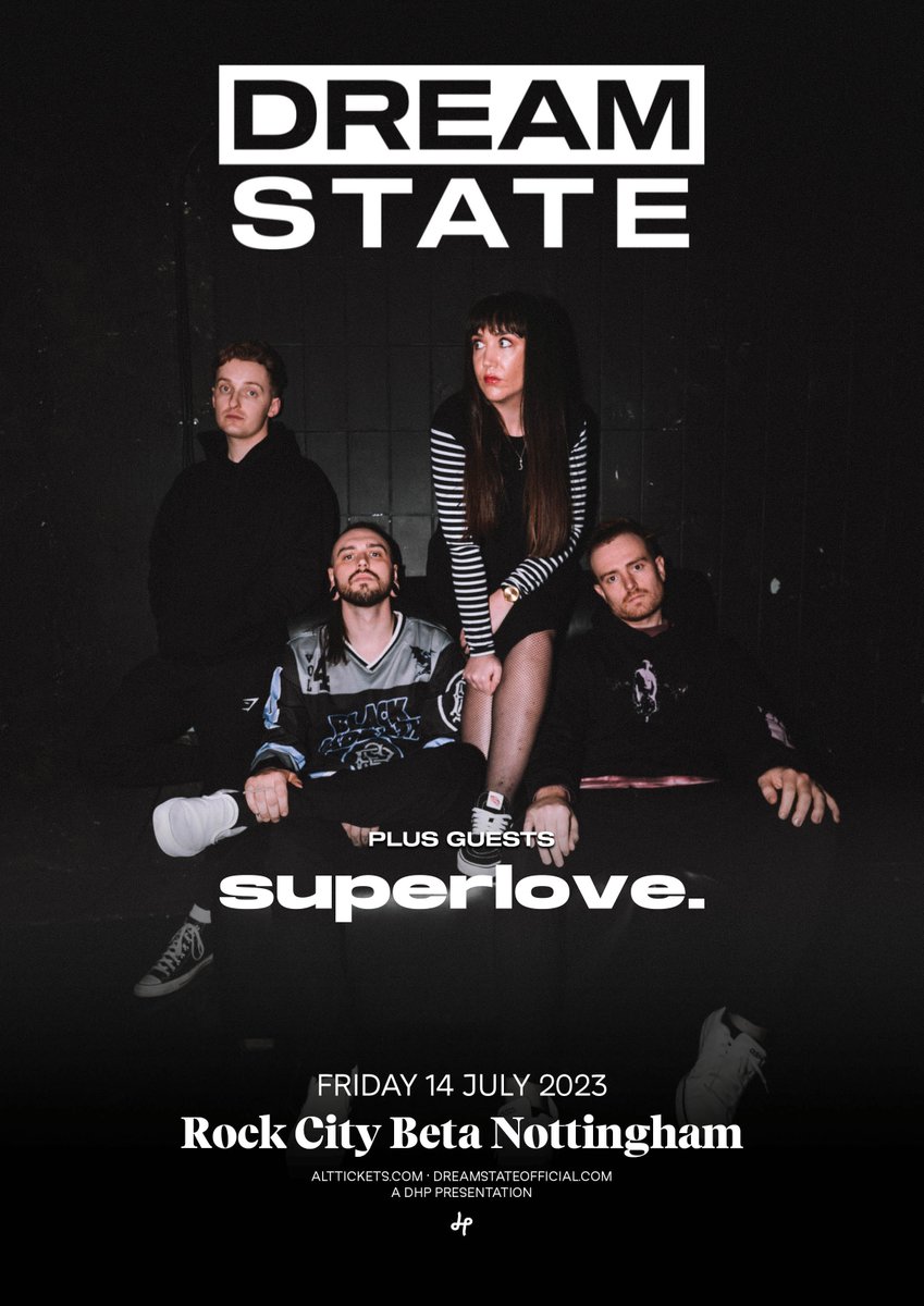 Rock_City_Notts's tweet image. 🚨 GIG NEWS 🚨

The rock meets metal band @DreamStateUK from South Wales, UK + special guests @superlovemusic are playing in our Beta room in July. 

🎟️ Tickets are available now 👉 bit.ly/42Od5Aa