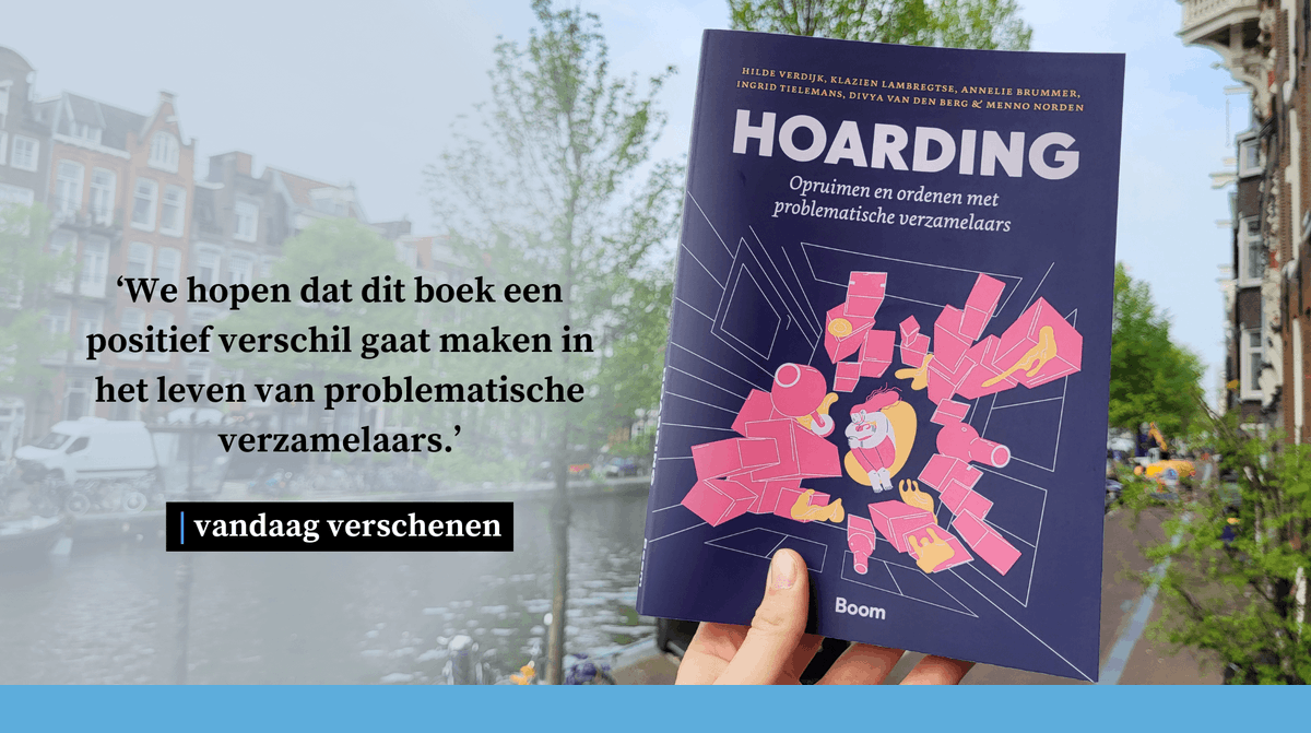Het nieuwe boek Hoarding is vanaf vandaag te lezen!✨ 
‘We hopen dat dit boek een positief verschil gaat maken in het leven van problematische verzamelaars.’
📖Bestel Hoarding nu op boompsychologie.nl/100-12803_Hoar… (of loop langs bij je lokale boekhandel). #hoarding #verzamelstoornis #ggz
