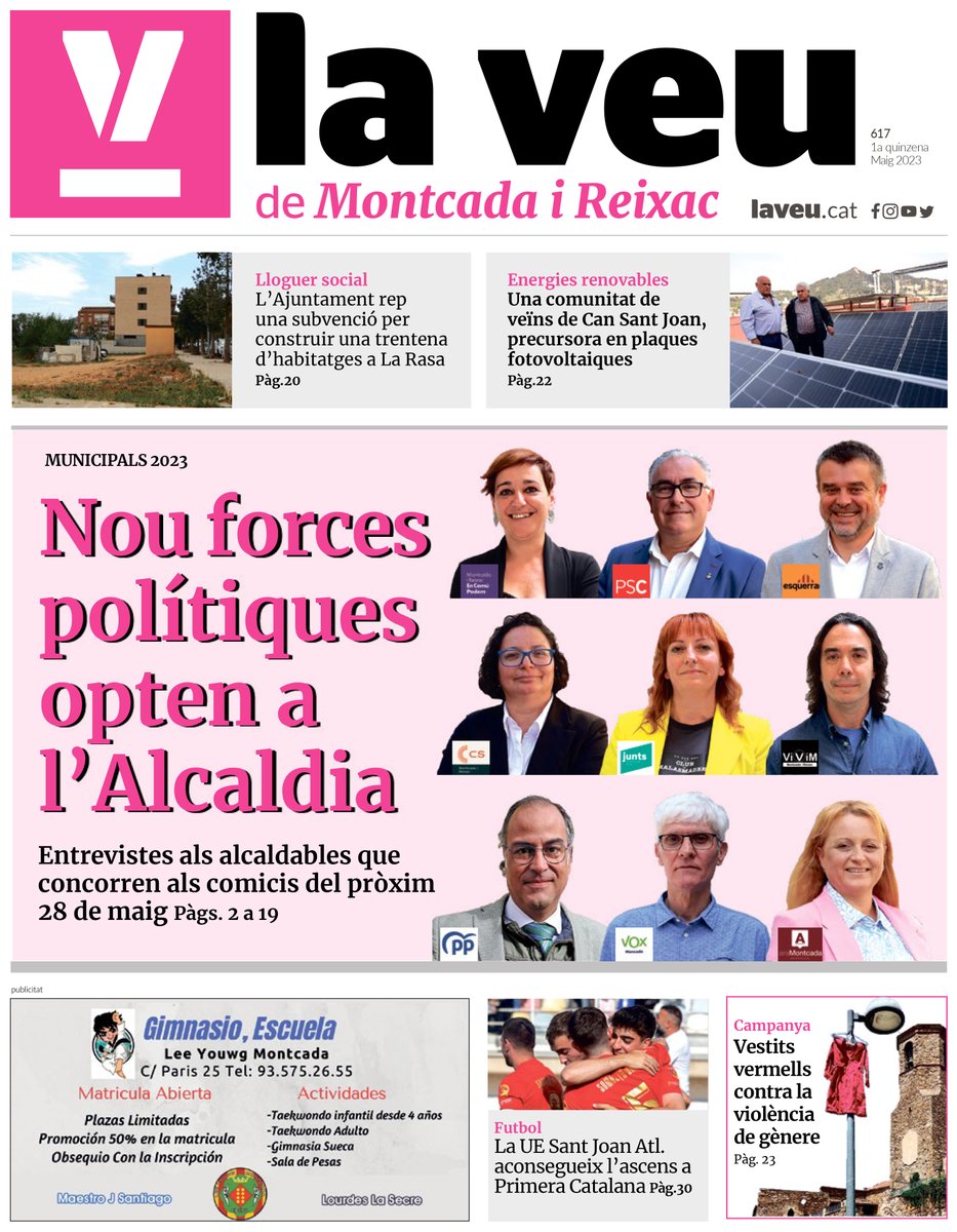 laveudemontcada's tweet photo. Aquest divendres ha sortit al carrer La Veu edició paper. Agafa-la als punts de distribució habituals. Aquí tens la versió en PDF.  
https://t.co/I3QhnklBeF 
#SomLaTevaVeu #SomEvolucio https://t.co/QIL7EYzT2w