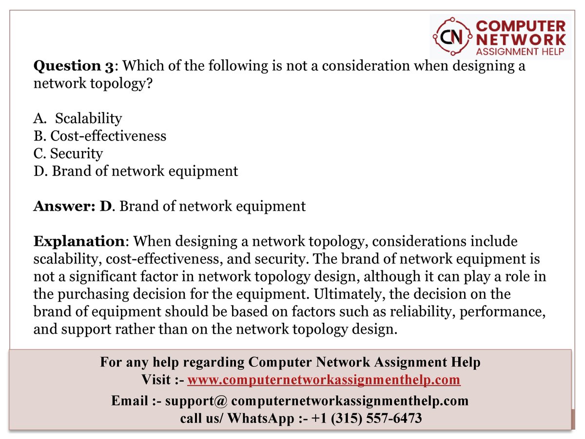 Computernetwo26's tweet image. Struggling with your computer network assignments? Don't worry, Check out computernetworkassignmenthelp.com for top-notch "computer network assignment help". Our experts are here to make sure you get the grades you deserve!
#computernetworkassignmenthelp #assignmenthelp #education