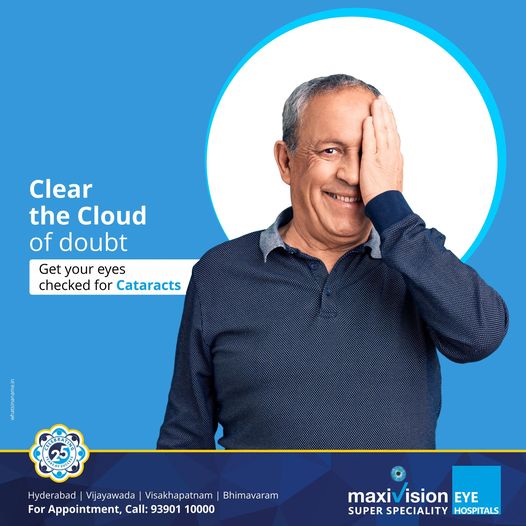 sasikalar297's tweet photo. Clouding of vision is a symptom of Cataracts. While there are several other symptoms and causes that lead to Cataracts, we suggest you clear your queries with our specialists
Mobile 7092955500
04314001200 #Maxivision #MaxivisionEyeHospital #Eyes #Health #cataractsurgery https://t.co/b5LrGNYcwM