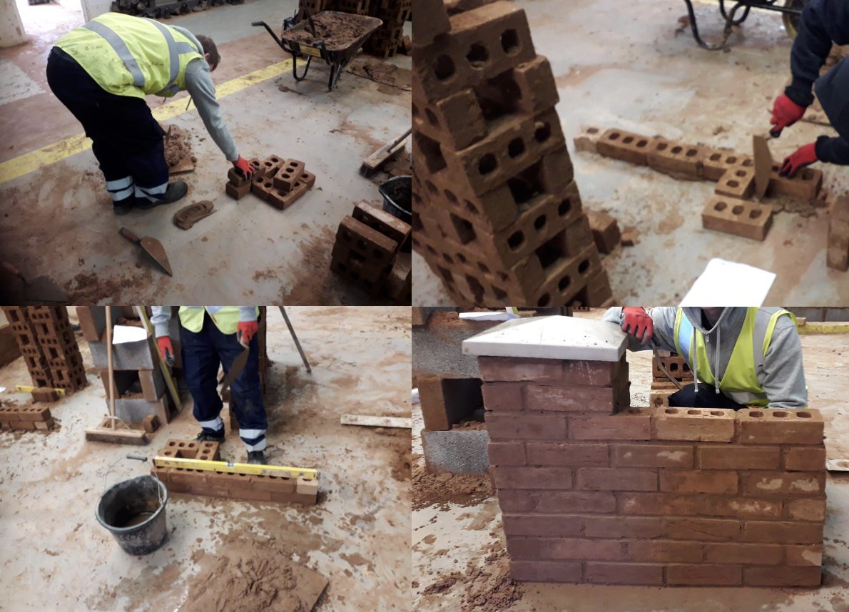 The_Skill_Mill's tweet image. We provide a structured #environment where #basicqualifications are secured and with their #experience provide a sound basis for ongoing #employment. @SkillMill_Birm developing their #bricklaying skills as part of their @AQA awards. 
@NaturallyBirmi1 @Bhamchildtrust @BVSC