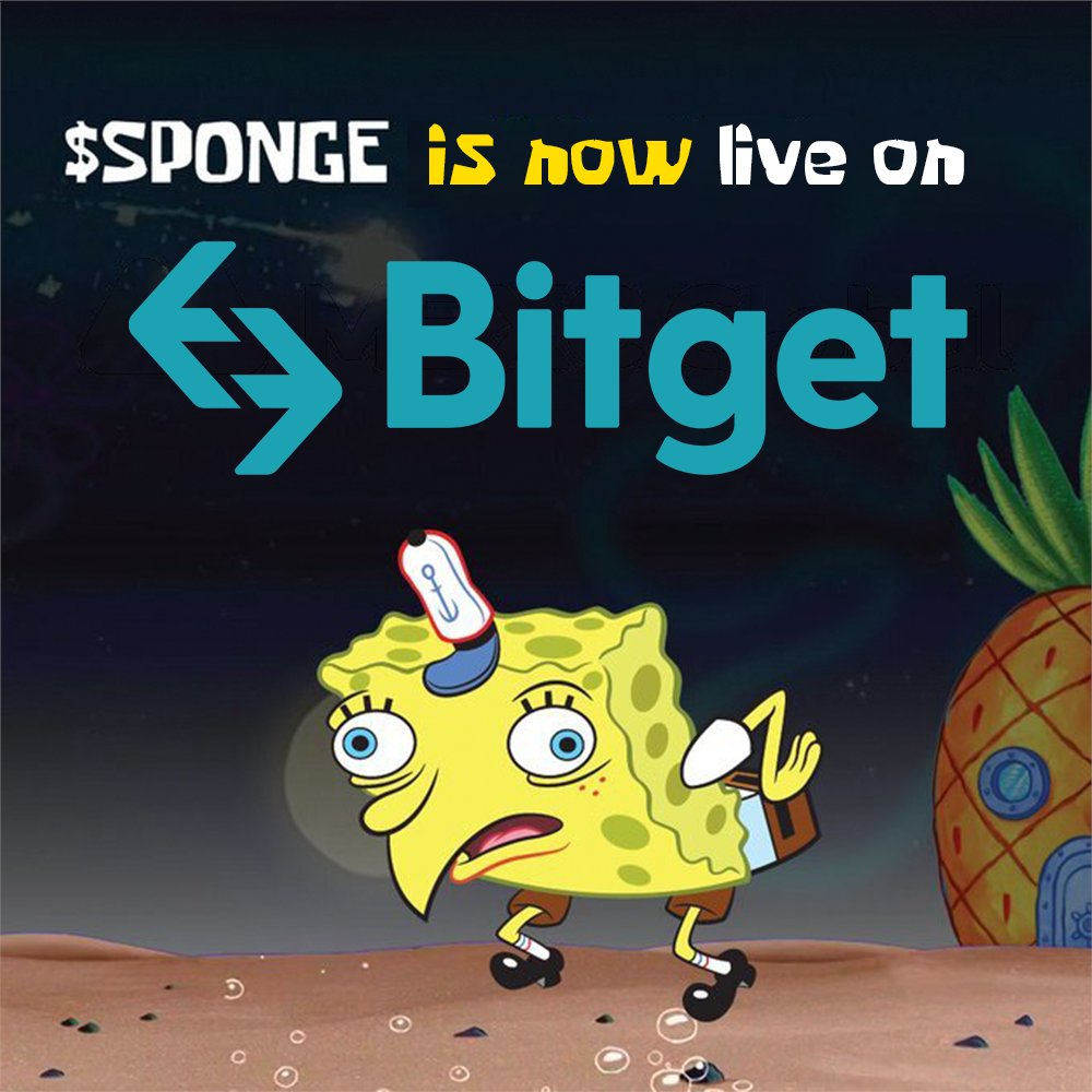 spongeoneth's tweet photo. 🧽 Hello $SPONGE community!

✅ $SPONGE is now live on @bitgetglobal !📢

🧽 Don’t wait, get your $SPONGE now!

🔗 https://t.co/1zIUjOIehB https://t.co/Oy2YwTUm4k