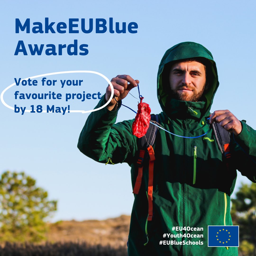 It’s time to vote for your favourite #MakeEUBlue Awards nominee! 

Get to know #oceanliteracy projects and make your choice now 👇
maritime-forum.ec.europa.eu/en/node/10297

#EU4Ocean #Youth4Ocean #EUBlueSchools #EMFAF