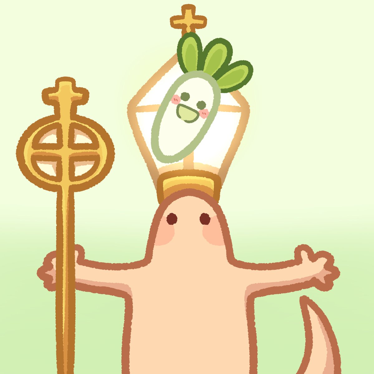 SlightArtist's tweet photo. Now presenting... Pope Lizard
@ItsDaikon https://t.co/yDCe6aYv63