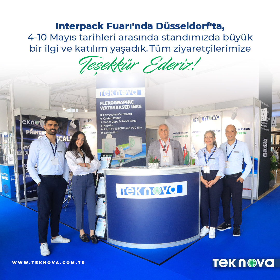 TeknovaTr's tweet photo. Interpack Fuarı'nda Düsseldorf'ta, 4-10 Mayıs tarihleri arasında standımızda büyük bir ilgi ve katılım yaşadık. Tüm ziyaretçilerimize teşekkür ederiz!
#flexo #baskı #ambalaj #teknova #interpack  #ofset #isega #mürekkep #UV https://t.co/UqZTLOIZfZ