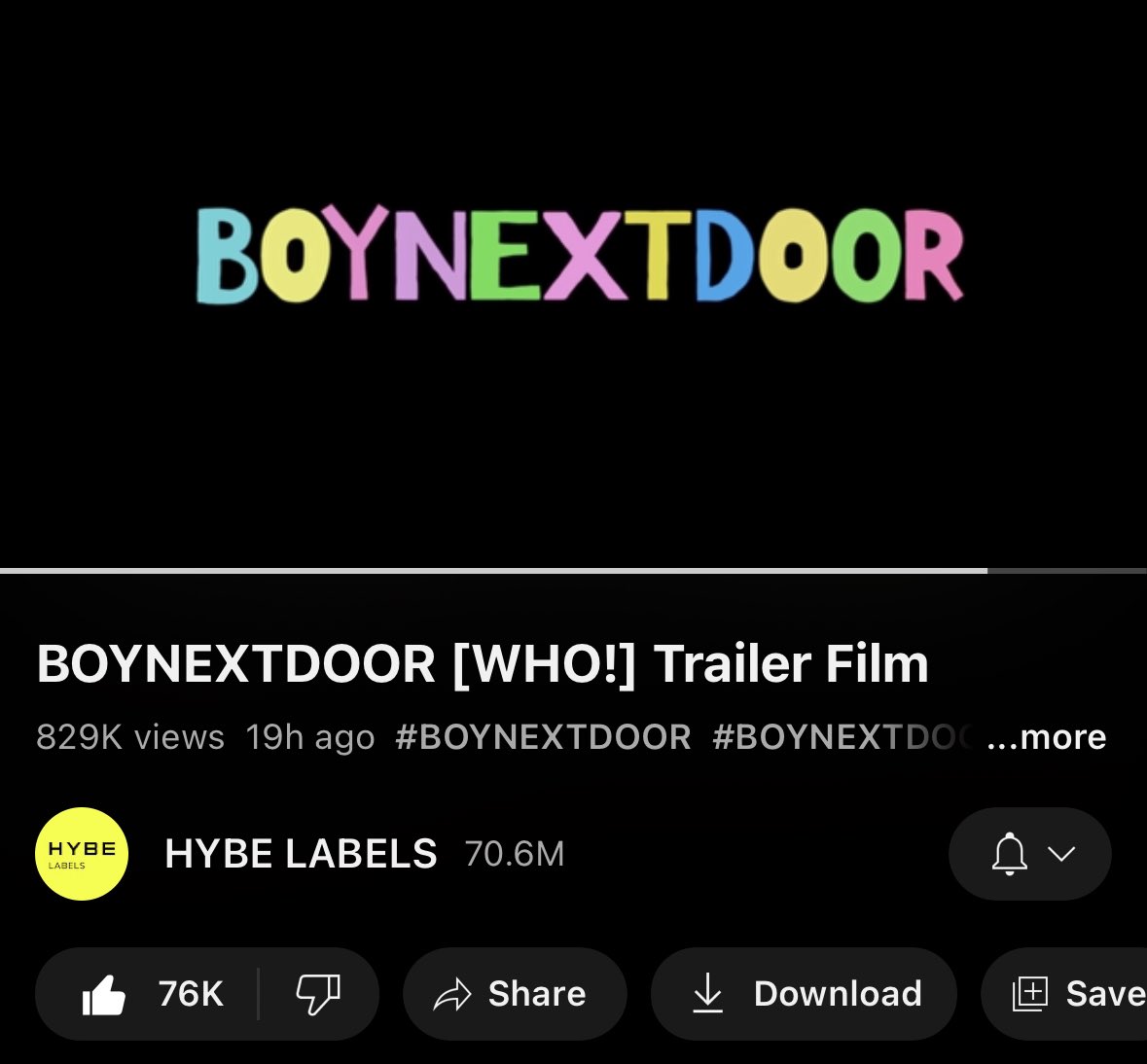 [NEWS] #BOYNEXTDOOR_TRAILERFILM  has reached 800K+ Views!