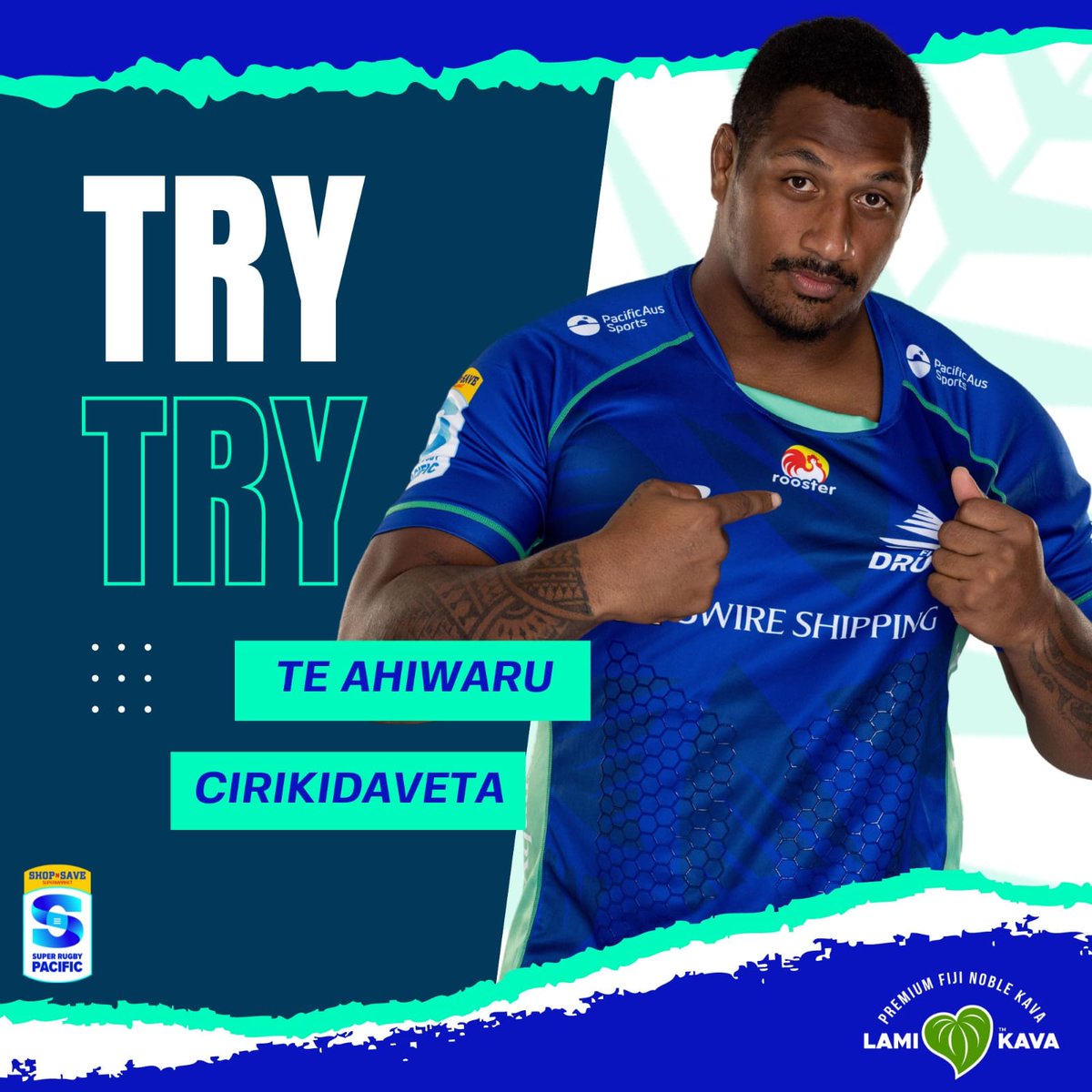 Fijian_Drua's tweet image. It's a try for Big T! Te Ahiwaru Cirikidaveta bursts through to score our second try! Frankie converts and we hit the lead!

12 - 14 #ForvDru

#TosoDrua #PacificAusSports