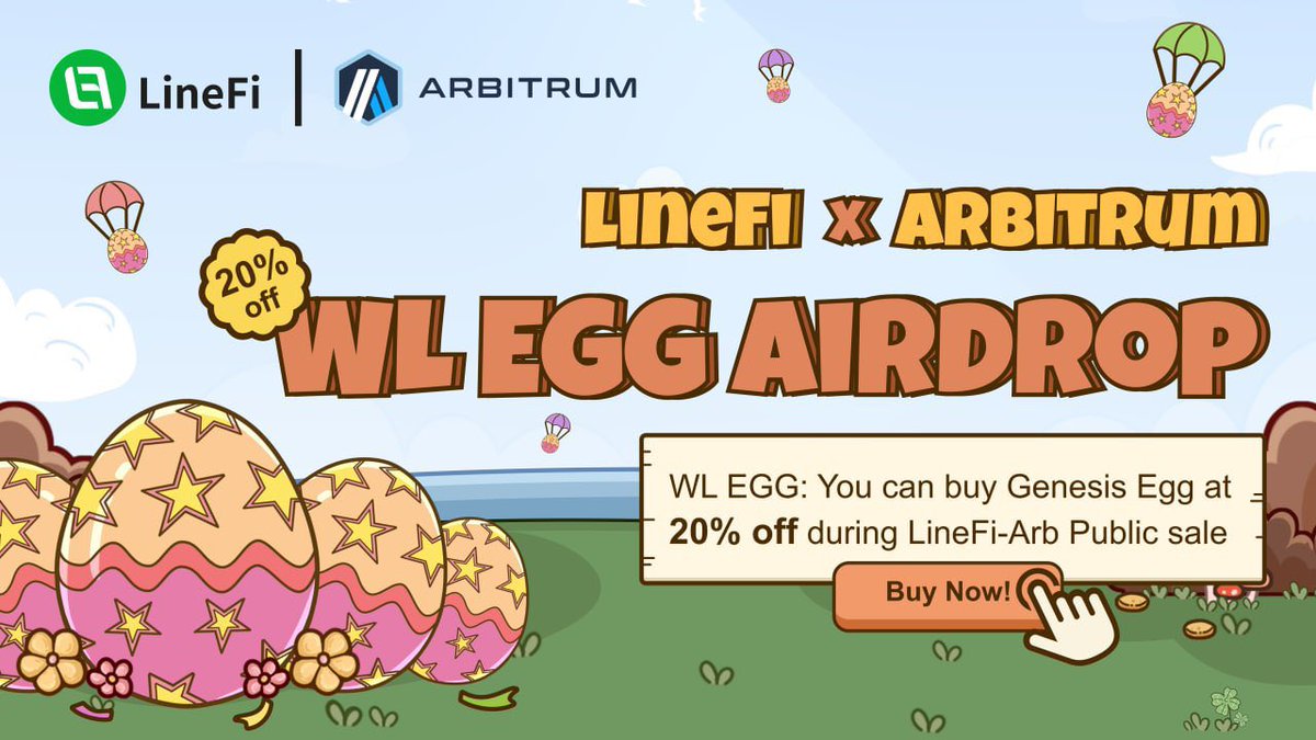 kenKenKen6125's tweet photo. 🤠LineFi x Arbitrum🤠 #arbLineFi
LineFi の新たな素晴らしい一歩✨✨
LineFi-Arb は 5/8に発売‼️
ガス代高騰で加入してない方チャンス✨

🎁WL+ common egg ×5名様に‼️

✅フォロー
@LineFi_Official
@kenKenKen6125

✅❤️＋RT
※リプ、引リツで当選率🆙
⏰72h

※WL=Genesis Eggを20%オフで購入可能 https://t.co/tPXjiE90zi