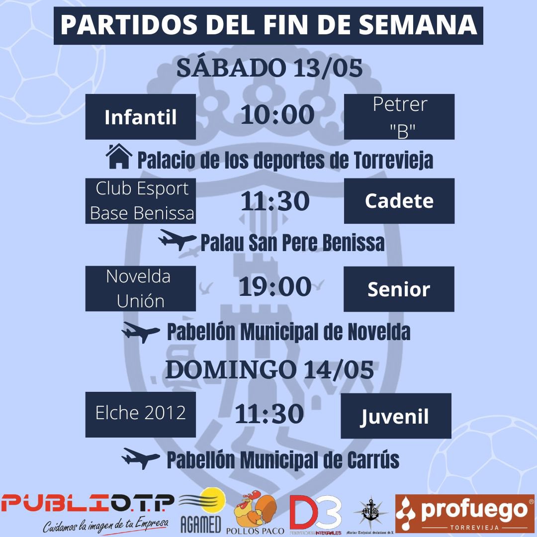 ⏰ HORARIOS ⏰

Estos son los horarios de nuestros equipos para el fin de semana!!!

Mucha suerte a todos ellos 🤞🏼

1,2,3… UNIÓN 💪🏽💙🤍