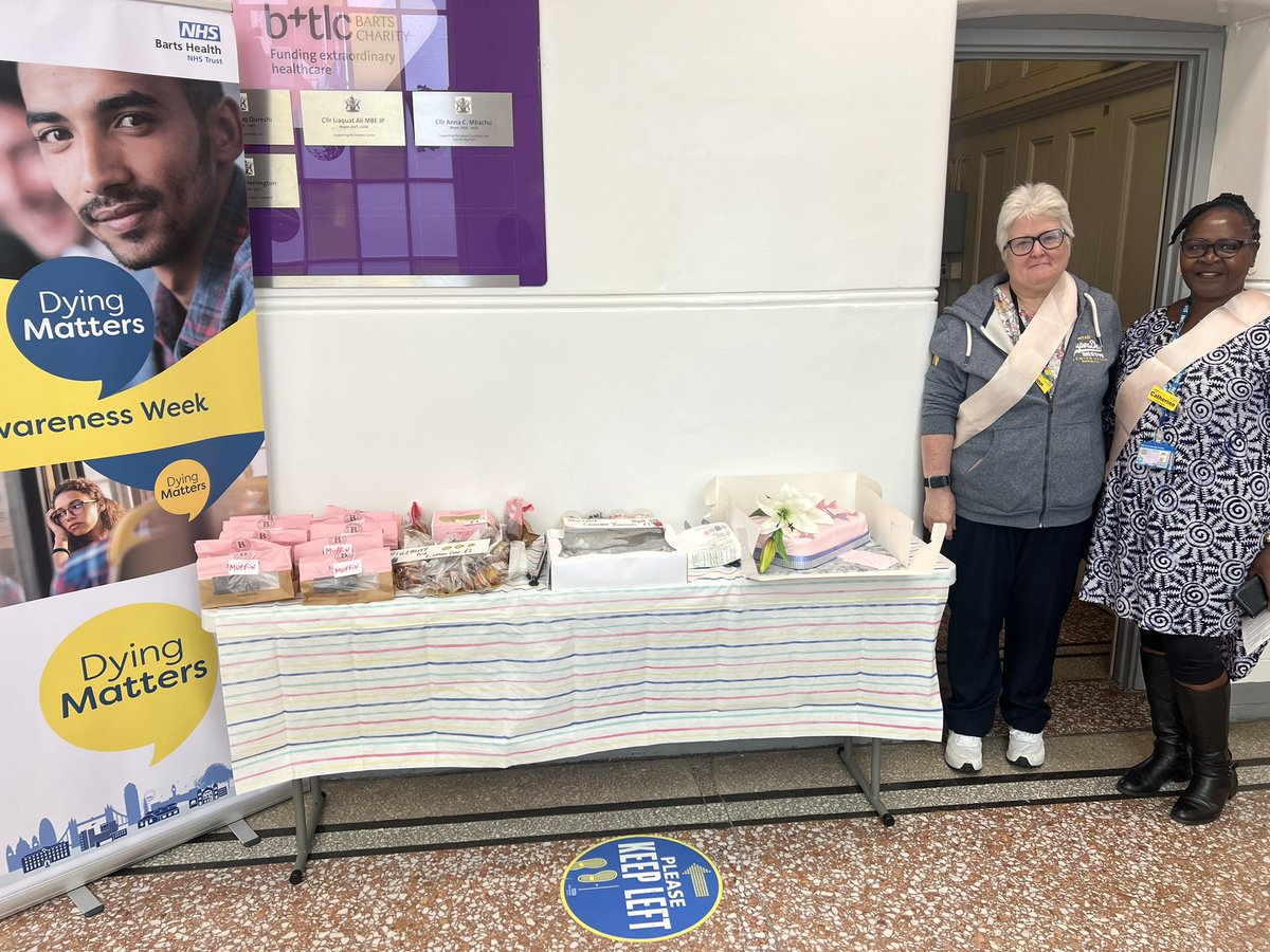 BartsEOLC's tweet photo. Dying Matters Awareness week at Whipps Cross Hospital https://t.co/ufJ2NpP1gl