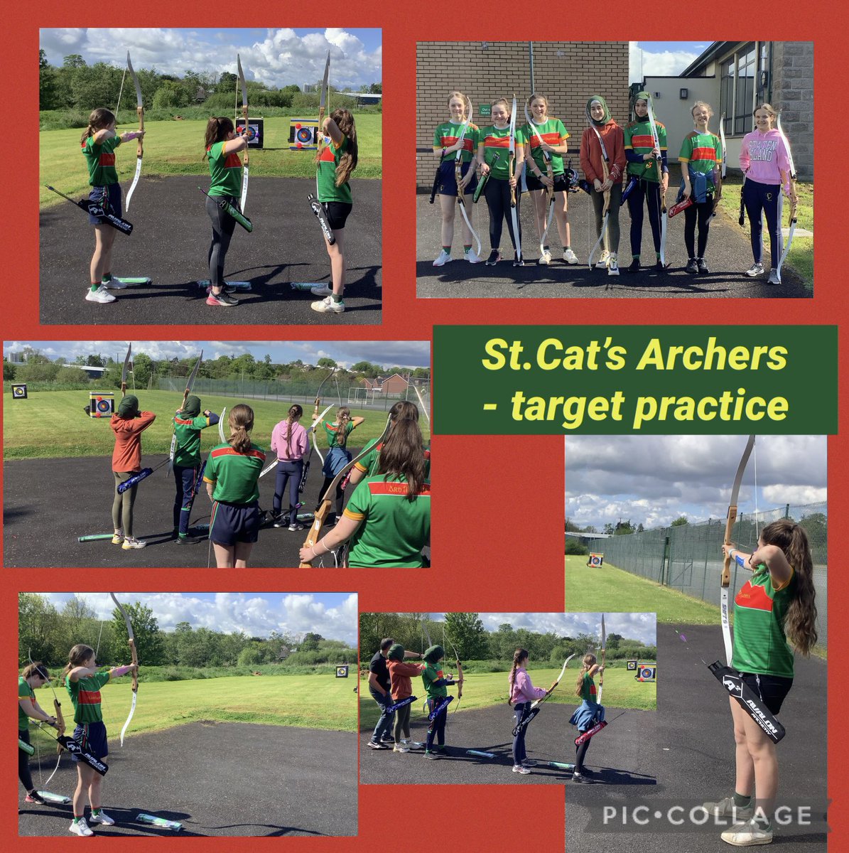 sblack719's tweet image. St. Cat’s archers working on target practice. Last week’s training was guided by Damien Lennon, Pathway Talent Coach (NI); in yesterday’s after-school session, our school archery coach, Mr. McCool, pushed their precision skills with balloons! @stcatherines247 @Ks3St #funoutdoors
