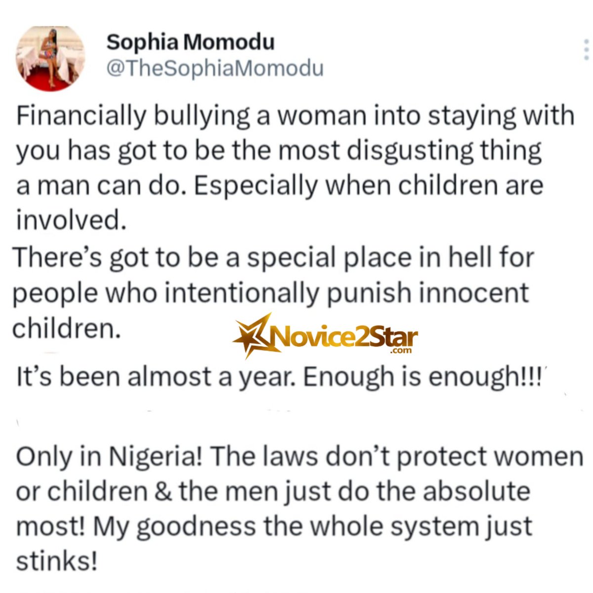 novice2star's tweet photo. Davido's First baby mama, Sophia Momodu calls out men who financially bully women into staying with them

#Sophiamomodu #davido #Trending #idan #Novice2star https://t.co/awa5jXCaAR