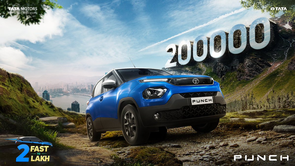 TataMotors_Cars's tweet photo. Keep the good vibes rolling 'cuz...
we've PUNCHed our way to the top 💪 #2FastTo2Lakh

#TataPUNCH #PackAPUNCH #VibesWithYou #TataMotorsPassengerVehicles https://t.co/wOCLj2Cw2b