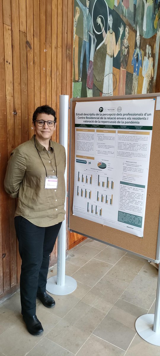 grupmutuam's tweet photo. 📊Marta Serrano, educadora social de la Residència Font Florida 'Estudi descriptiu de la percepció dels professionals d'un centre residencial de la relació envers els residents i valoració de la repercussió de la pandèmia' https://t.co/Wu9BbNm7uw