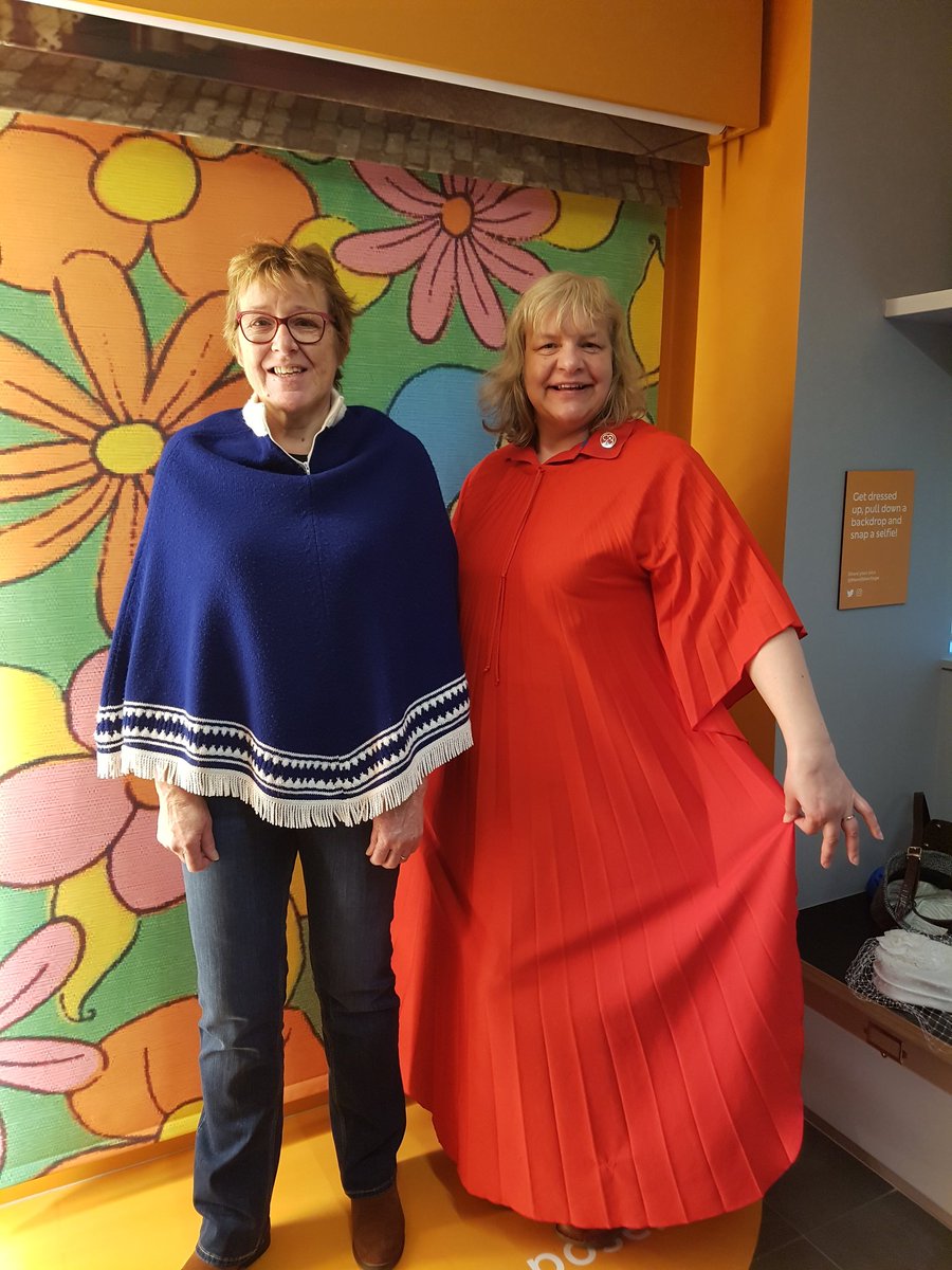 Enjoying a visit to <a href="/MandSHeritage/">M&S Archive</a> with my Trefoil Guild. Couldn't resist trying stuff on!
#workinamuseum <a href="/TrefoilGuild/">Trefoil Guild UK</a>