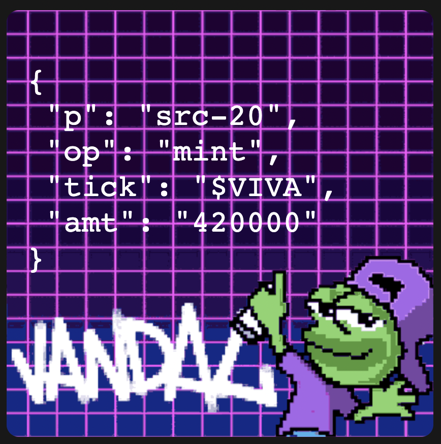 GM 🐸

Don't sleep on Bitcoin Stamps you still have a chance to mint "$VIVA" 

Links and instructions are below 👇👀