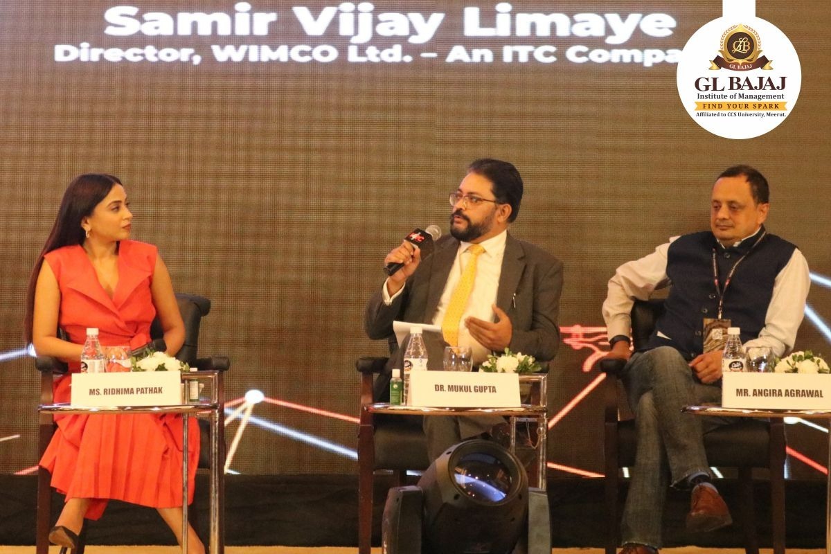 GLBIOM's tweet photo. Students from GL Bajaj Institute of Management participated in I4IC Industry 4.0 India Conference 2023 by Employability. Life. Dr. Mukul Gupta, Principal, GLBIM shared views as a panelist. We have been awarded the Gold Membership Award.
#glbajaj #glbim #employabilitylife https://t.co/urf2A3OlDa