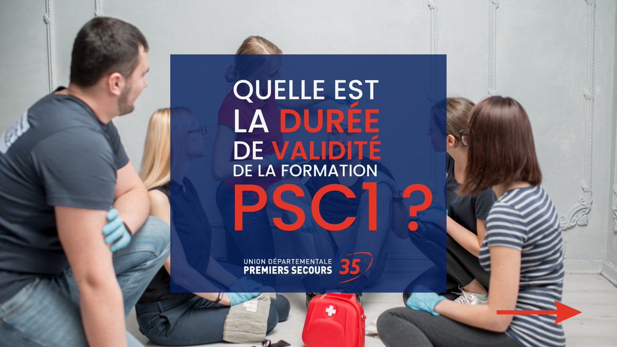 UDPS35's tweet photo. ℹ [INFO] Je suis titulaire du PSC1 mais pour combien temps ❓❔

L'@udps35 vous livre tous les détails.
 
➡ Formez-vous ou renouvelez votre formation avec l'UDPS 35 !
🌐 https://t.co/2ojcMpeevi

#psc1 #premierssecours #formation #udps35 https://t.co/DMcJWDnqD9