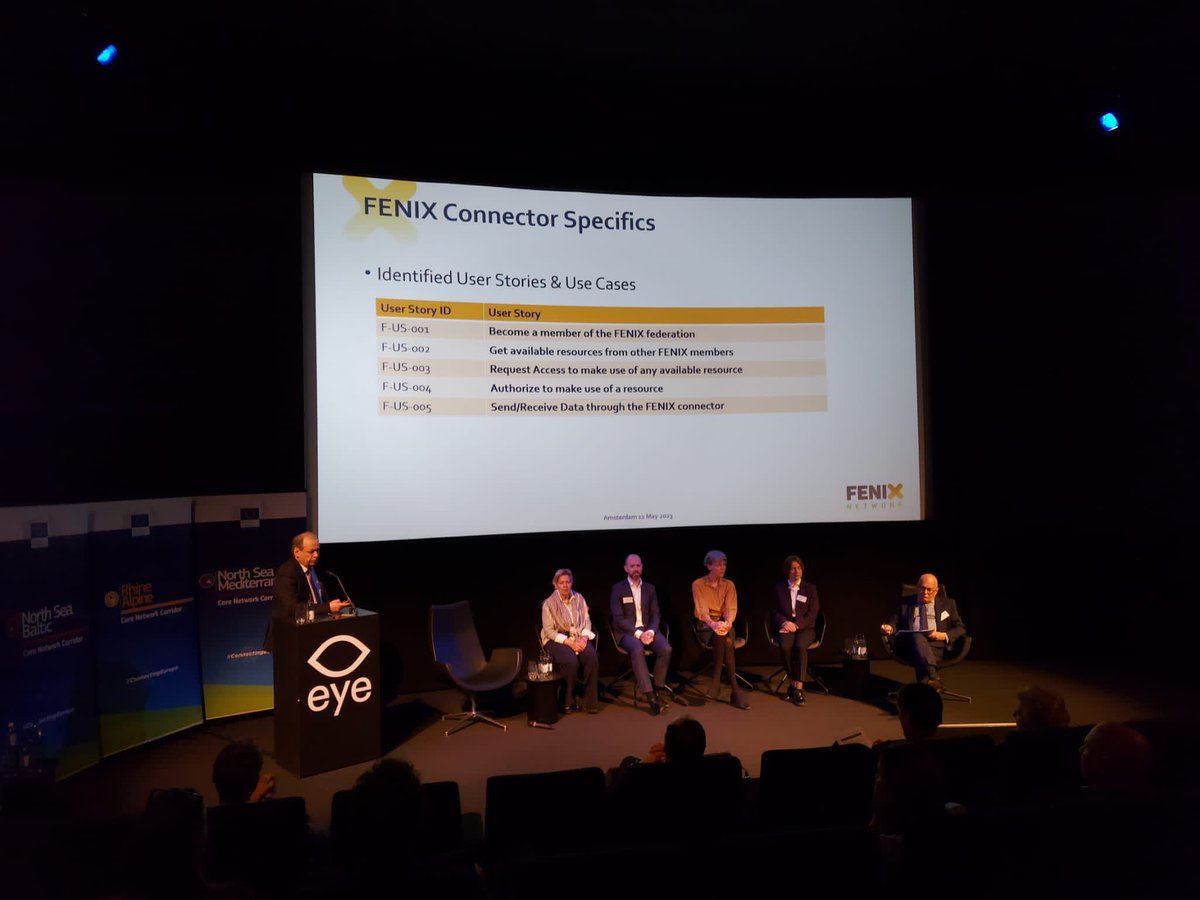 <a href="/FENIX_LogistiX/">FENIX Network</a> never stops! 

Dr Eusebiu Catana is presenting #FENIXnetwork at the Joint Event on Synergy Projects in Transport, Energy and Digital Networks taking place in Amsterdam today.  

A huge occasion to showcase FENIX and its role for TEN-T corridors.

#CEFTransport