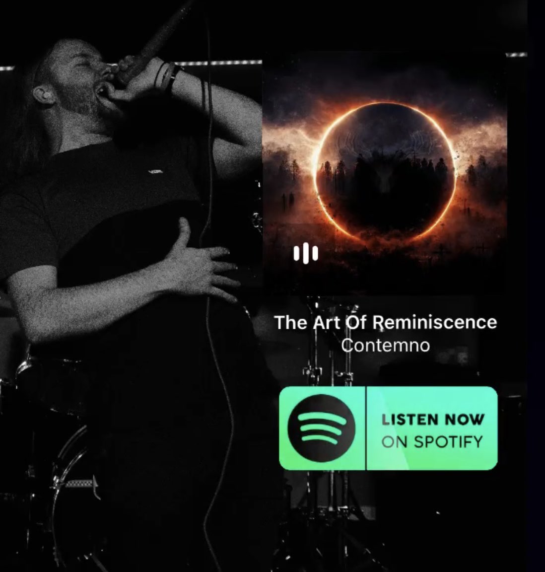 Head over to our Spotify and catch ‘The Art Of Reminiscence’
From our EP ‘Mortal Reminder’ 🎧

open.spotify.com/artist/41A85YG…

#HeavyMetal #music #new #Spotify #metalcore #modern