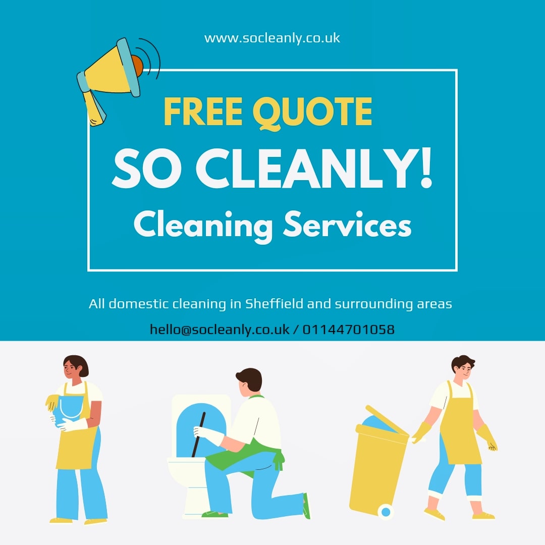 socleanly's tweet image. Welcome to So Cleanly! 

We offer all home cleaning services at great prices. 

Regular clean
Deep clean
Laundry 
Ironing 

Get FREE QUOTE 
socleanly.co.uk 
Email us hello@socleanly.co.uk 

#Sheffield #uk #cleaningservice