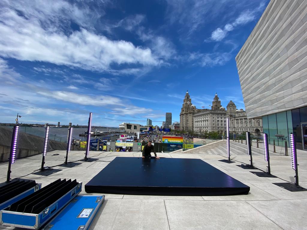 BroadcastWl's tweet photo. It's already been very busy month for exciting #broadcast projects! These photos were from the outdoor set we worked on for today's BBC One Breakfast show! #broadcastsolutions #outdoorbroadcast #lighting https://t.co/jKo1mcbgjI