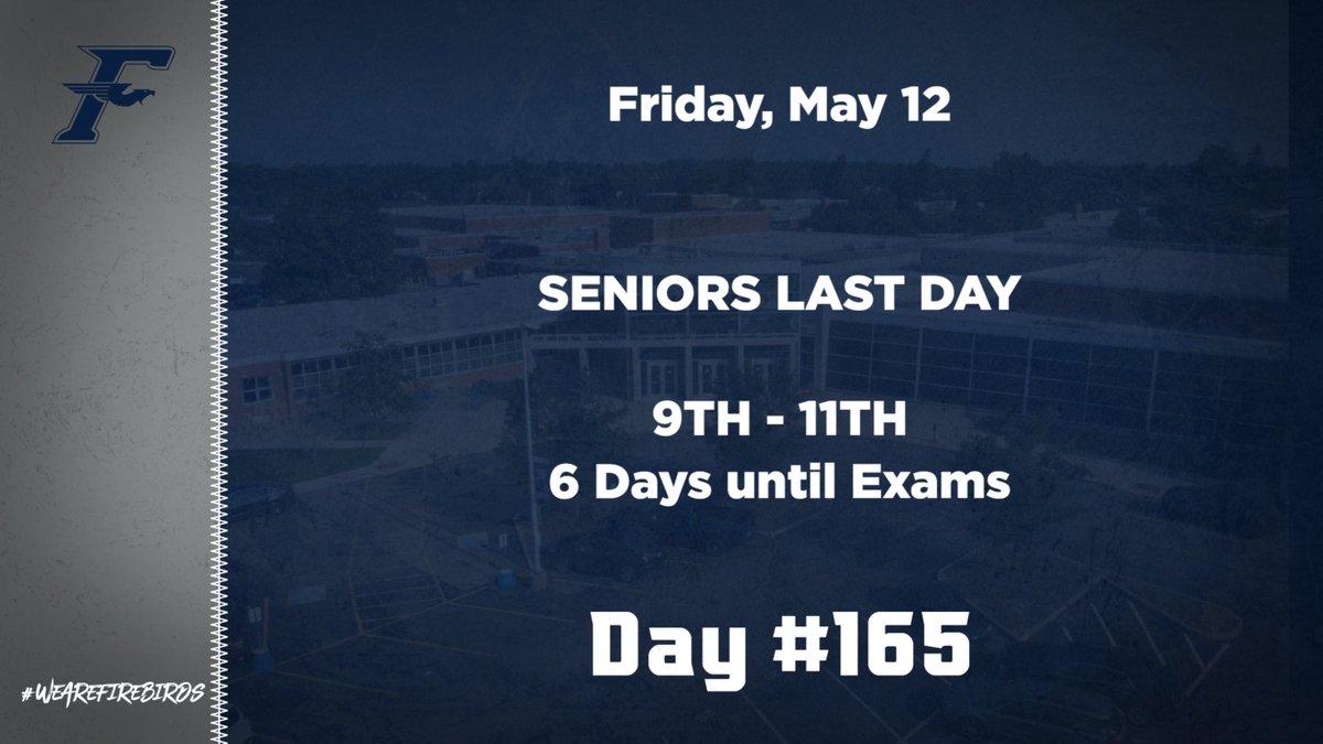 Day #165 -- Friday, May 12, 2023

#WeAreFirebirds
