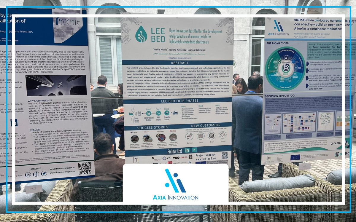 AxiaInnovation's tweet image. 😃 We are delighted to share that @AxiaInnovation  participates in the 1st International #Conference on #Lightweight Materials, hosted by the #LightMe project in Milan 🇮🇹, 11-12 May.

😊 Stay tuned for more exciting updates: lnkd.in/gcETd_f2

 #AXIA #Innovation #EUfunded