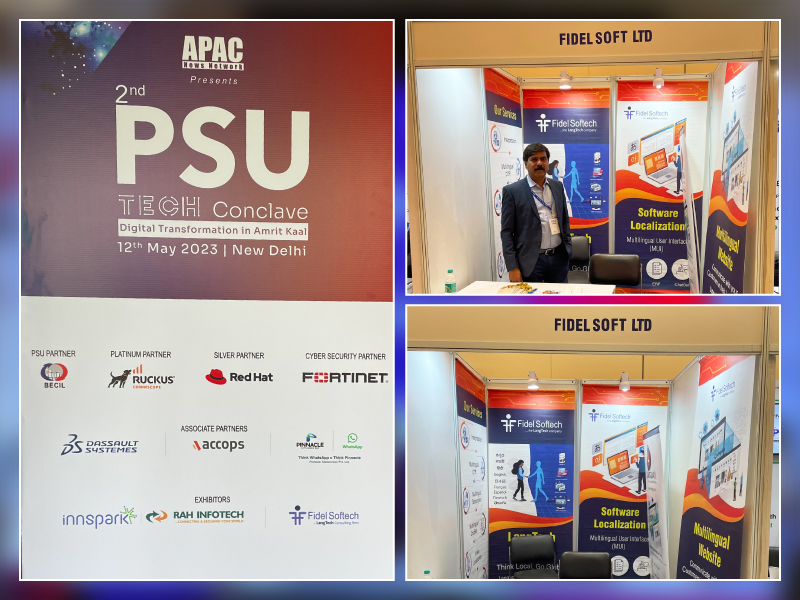FidelTech's tweet photo. The 2nd #PSUTech Conclave has commenced with great enthusiasm, and we're thrilled to be a part of it!
Visit @FidelTech`s Booth 3.📍
Meet Umesh Jawalkar & know about our unique #nocode #Linguify solution for Apps/#WebsiteTranslation & #MultilingualERP.
@Apacnewsnetwork #APACPSU https://t.co/S1CKTIYGCz