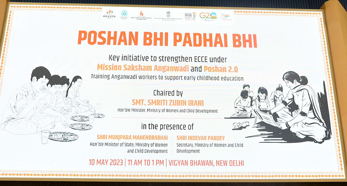 PIB WCD (@pibwcd) on Twitter photo Union WCD Minister , <a href="/smritiirani/">Smriti Z Irani</a> launched тАЬPoshan Bhi, Padhai BhiтАЭ, an ECCE program under Mission Saksham Anganwadi and Poshan 2.0
Read More: pib.gov.in/PressReleaseIfтАж
<a href="/DrMunjparaBJP/">Dr Mahendra Munjpara</a> <a href="/MinistryWCD/">Ministry of WCD</a> Union WCD Minister , <a href="/smritiirani/">Smriti Z Irani</a> launched тАЬPoshan Bhi, Padhai BhiтАЭ, an ECCE program under Mission Saksham Anganwadi and Poshan 2.0
Read More: pib.gov.in/PressReleaseIfтАж
<a href="/DrMunjparaBJP/">Dr Mahendra Munjpara</a> <a href="/MinistryWCD/">Ministry of WCD</a>