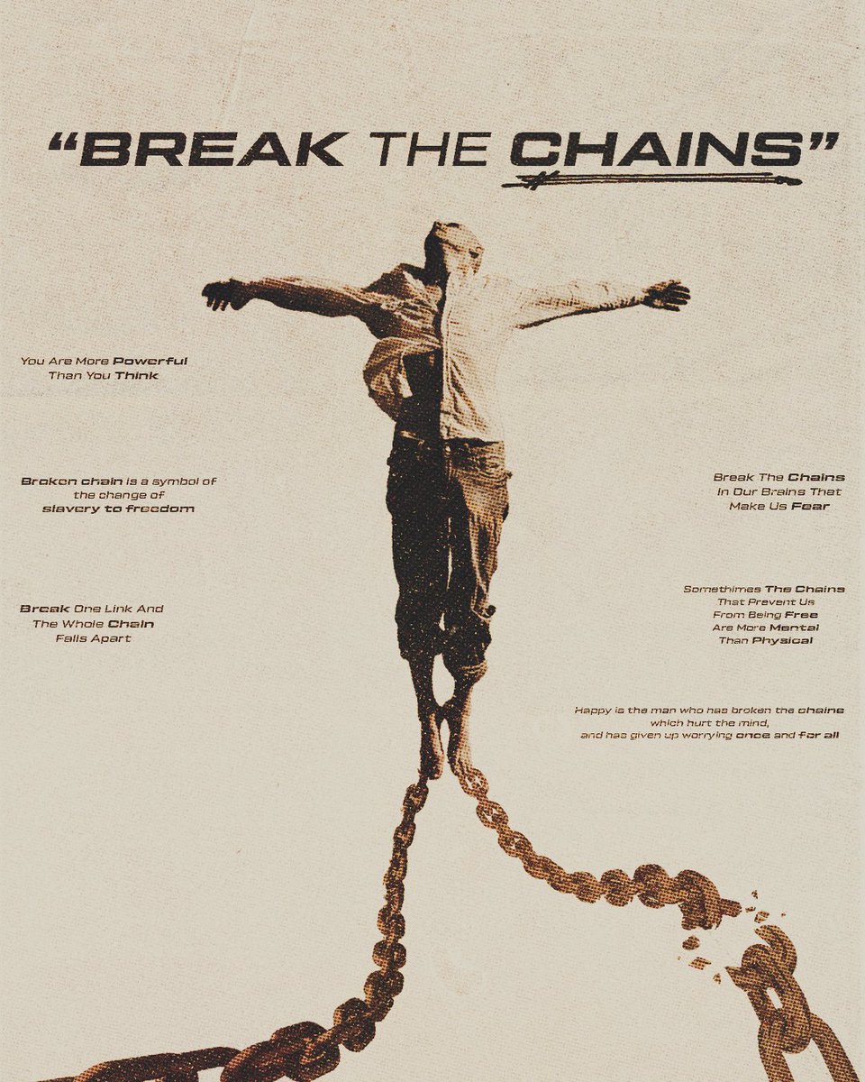 RGfxz's tweet photo. It's time to shatter the chains that hold us back and rise up to our full potential. #BreakTheChains https://t.co/Wed5rW8S0R