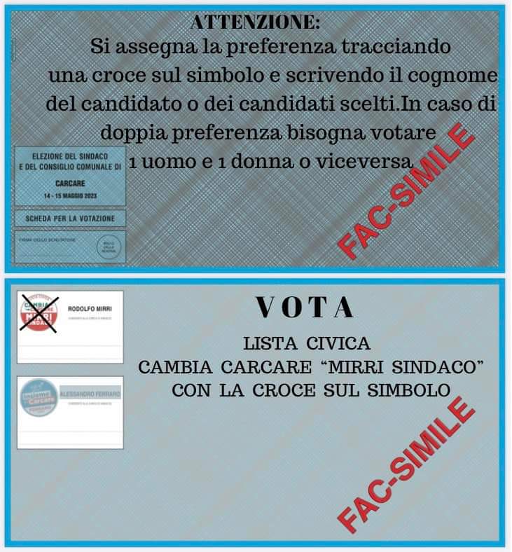 CarcarePd's tweet photo. Il 14 e 15 maggio VOTA e fai VOTARE la Lista Civica "Cambia Carcare" MIRRI  Sindaco 
‼️ 14 e 15 maggio 2023 
♻️ Scegli il cambiamento, scegli Lista Civica "Cambia Carcare" MIRRI  Sindaco per far rinascere Carcare e farla ritornare la Perla della ValBormida 🤍❤️ https://t.co/JRpImOY50y