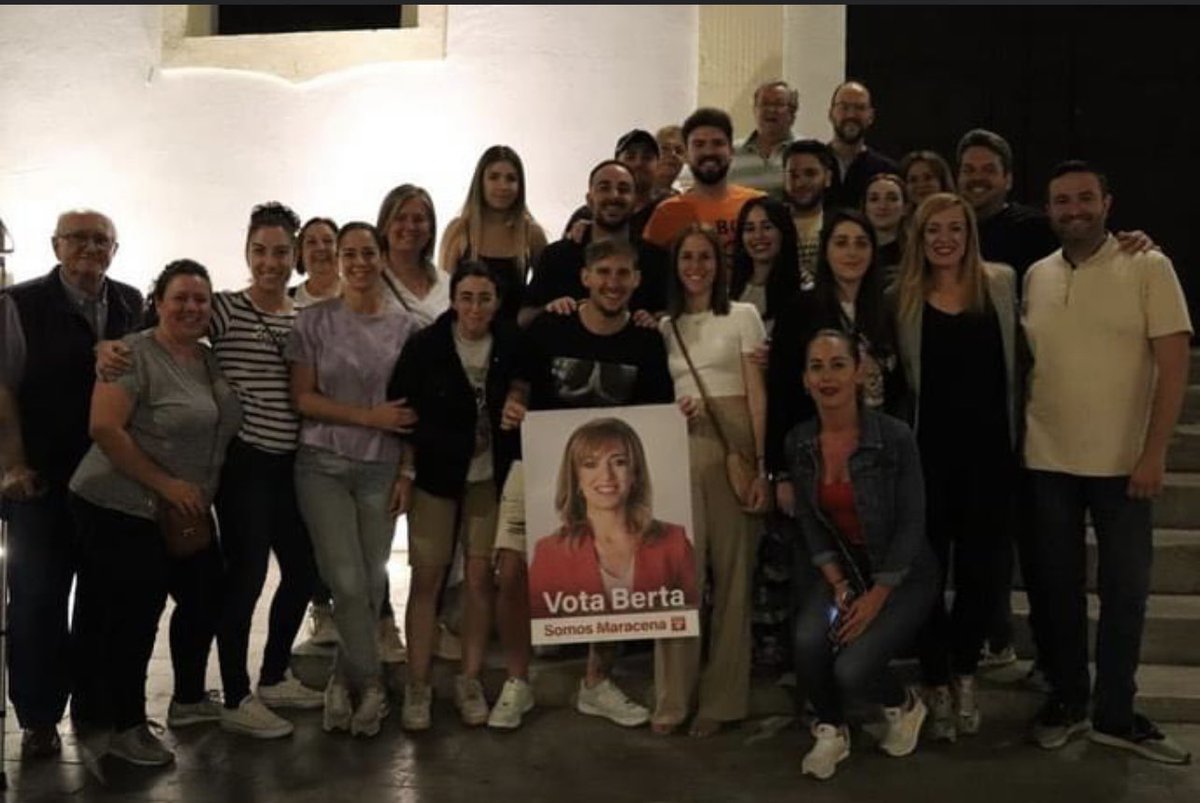 Comenzó la campaña para las elecciones municipales del 28M! Nuestra compañera Berta Linares promete seguir defendiendo nuestra ciudad y trabajar incansablemente por ella como hasta ahora, porque nuestro único objetivo es mejorar la vida de l@s maracener@s #SomosMaracena