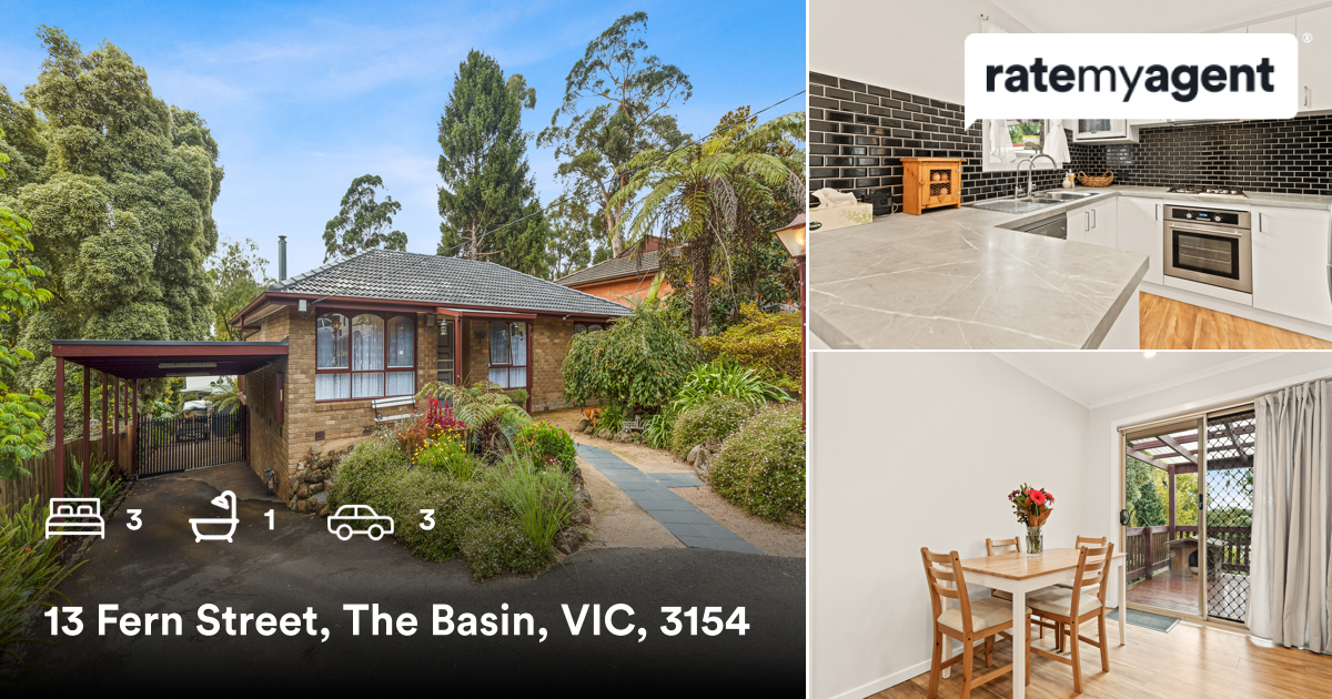 🛌 3 🛀 1 🚘 3
📍 13 Fern Street, The Basin, VIC, 3154

Our agent’s latest sale on #RateMyAgent

rma.reviews/JxgPOGAZjMSA

...
#ratemyagent #realestate #BigginScott_Boronia