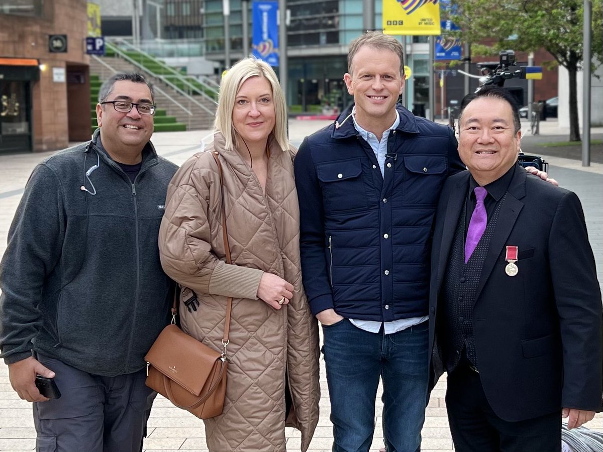 Thoroughly enjoying our live appearance on <a href="/GMB/">Good Morning Britain</a> with <a href="/NickDixonITV/">Nick Dixon</a> and @KHemingwaynews at <a href="/Liverpool_ONE/">Liverpool ONE</a>