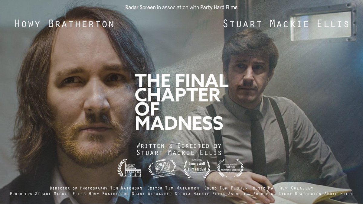 HowyBratherton's tweet photo. We have our first award win! ‘Outstanding Contribution to Independent Filmmaking’ at the wonderful @lonelywolffest
The Final Chapter of Madness is now an official award winning short. Let’s keep it going!
Thank you for the continued love and support!
#createmadness #carpediem https://t.co/ytladttC5q