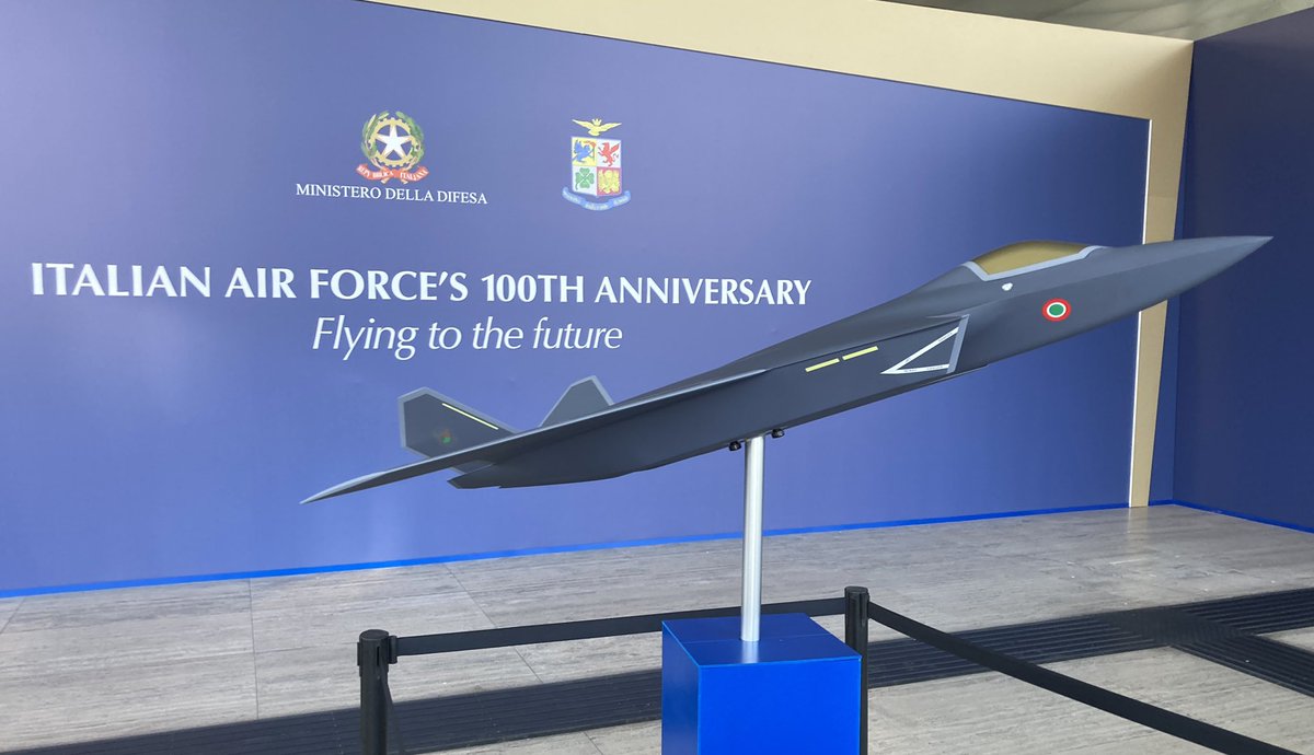 Rotorfocus's tweet image. The shape of #GCAP/#Tempest appears to be firming up here in Italy too, as the @ItalianAirForce continues to celebrate its centenary year.