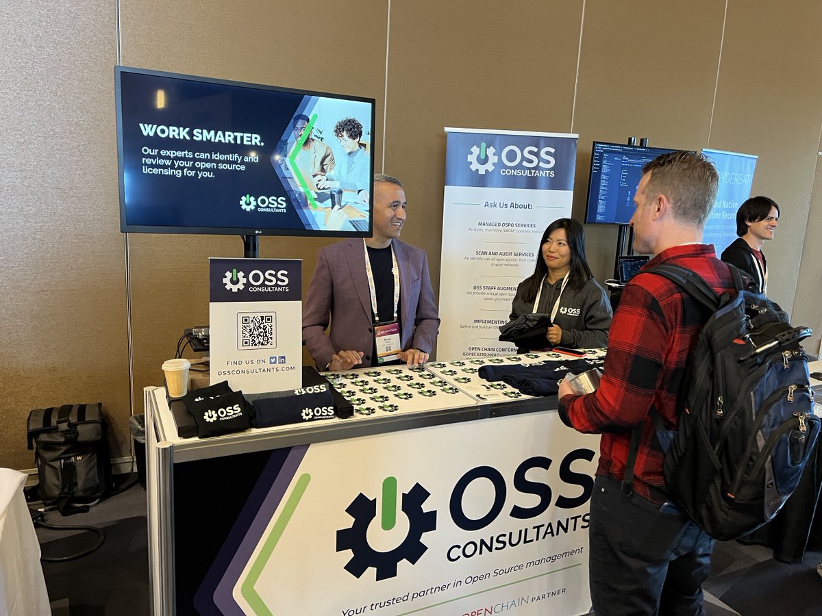 OSSConsultants's tweet photo. Day 2 at the Open Source Summit: So many engaging conversations with attendees that stopped by our booth. Exciting to exchange ideas, discuss common pain points, and to share how @OSSConsultants can help simplify management of open source

@linuxfoundation #OSSSummit  #opensource https://t.co/za5myAkmm9