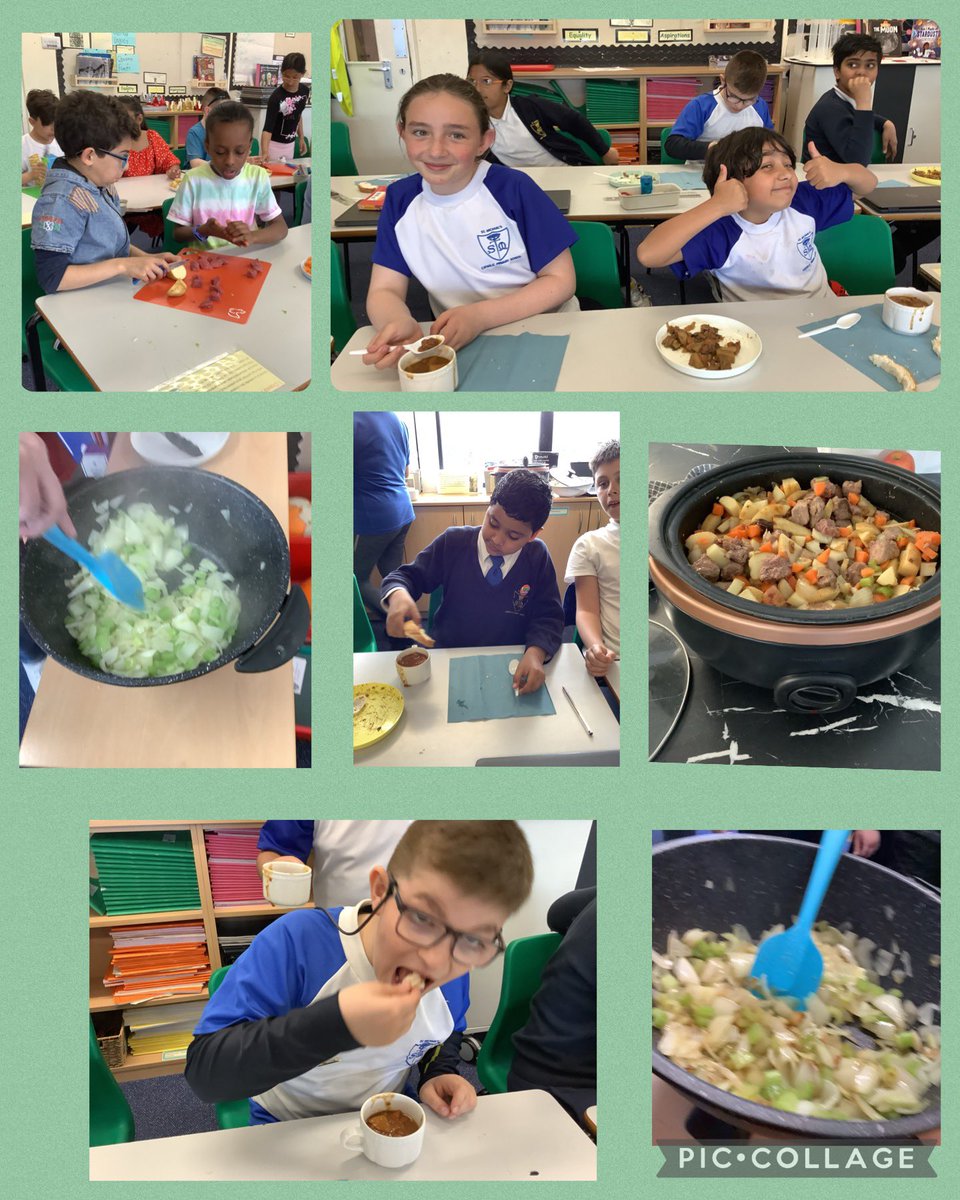 highachieverstm's tweet photo. We researched vegetable seasonality and did a comparison taste before deciding to make beef stew-SCOUSE-using halal meat so that everyone could enjoy it! YUM! We definitely need to invest in more sunglasses for when cutting onions though! :) #stmdt #stmcookery #stmscience https://t.co/SqxwdtTaDZ