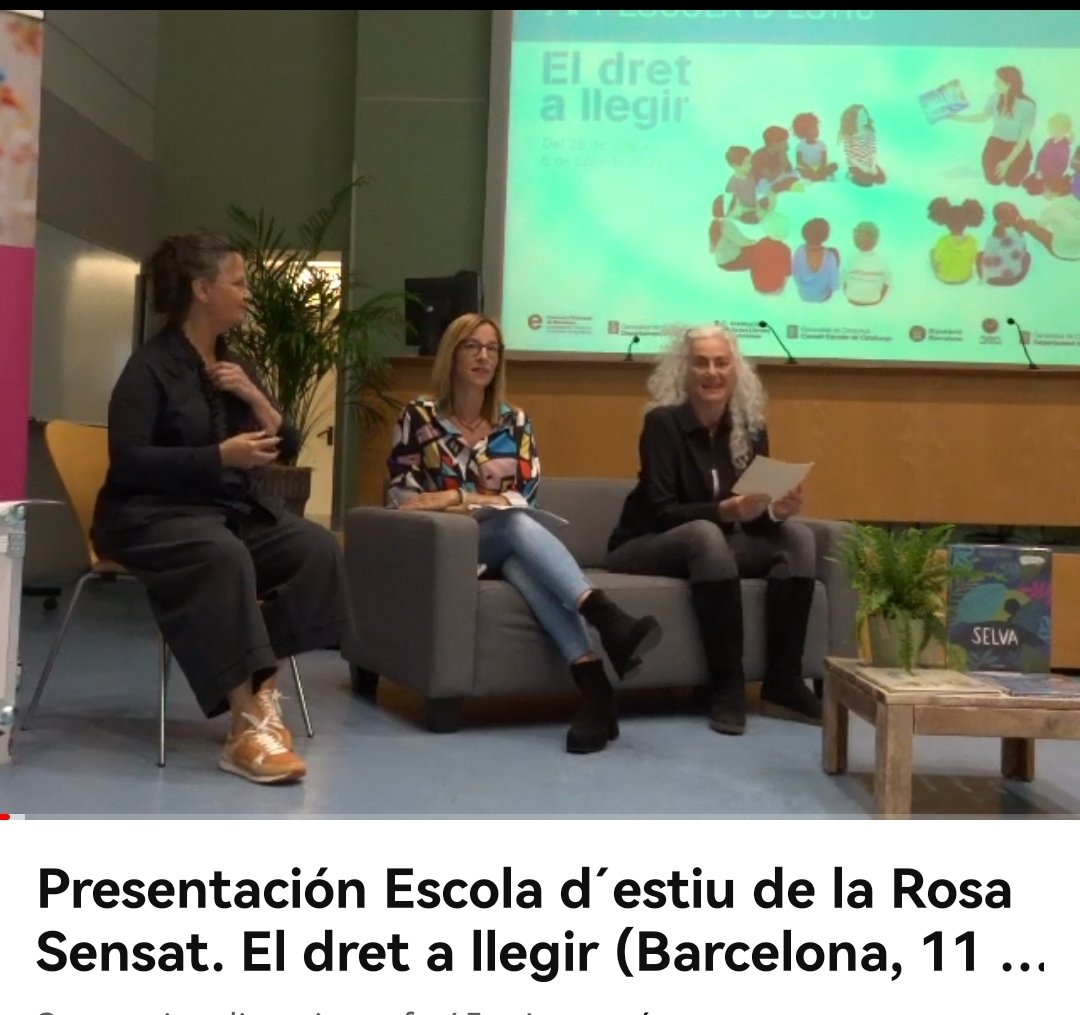 laurafrailev's tweet photo. Vídeos de la presentación de l'Escola d'Estiu de @RosaSensat
#Barcelona con @MontseAyats @puntedu #ElDretALlegir #58aEE https://t.co/Afaxb94ZDV https://t.co/A5Xa0GY9xY