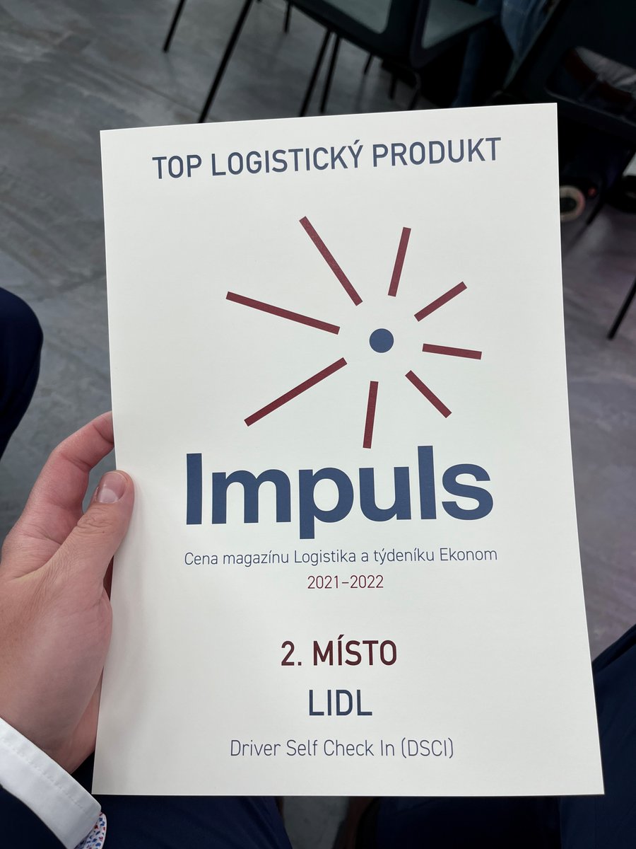 V tomto týdnu jsme se zúčastnili konference Ekonom, kde jsme převzali Cenu magazínu Logistika a týdeníku Ekonom 2021-2022 za náš projekt Driver Self Check-in. Děkujeme!
