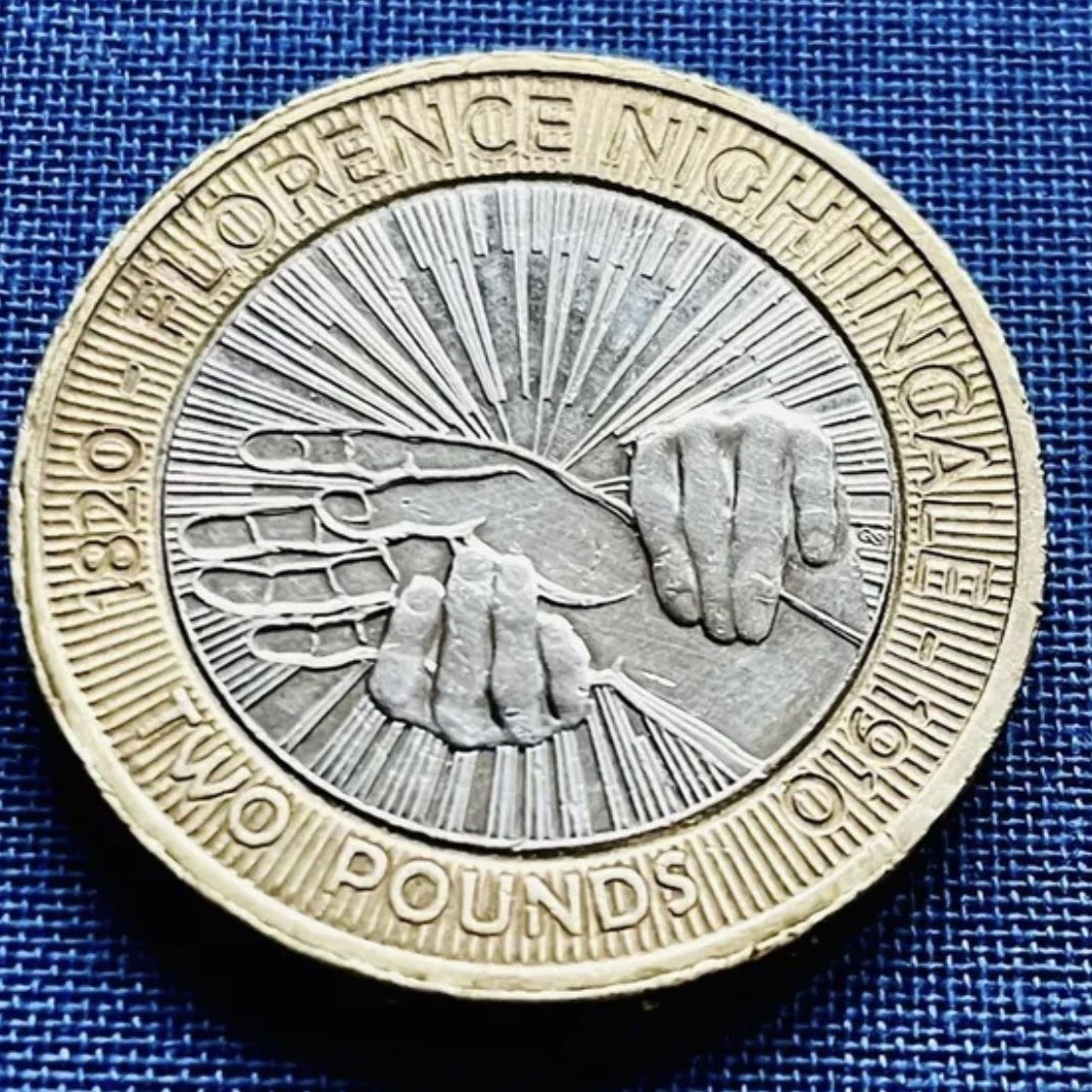 KchandlerIPT's tweet photo. Happy #internationalnurseday to my amazing @UHS_IPT &amp; @UHSFT colleagues and happy birthday #FlorenceNightingale. I found this commemorative £2 coin in my purse and can’t bring myself to spend it. https://t.co/Qvid0WWAsh