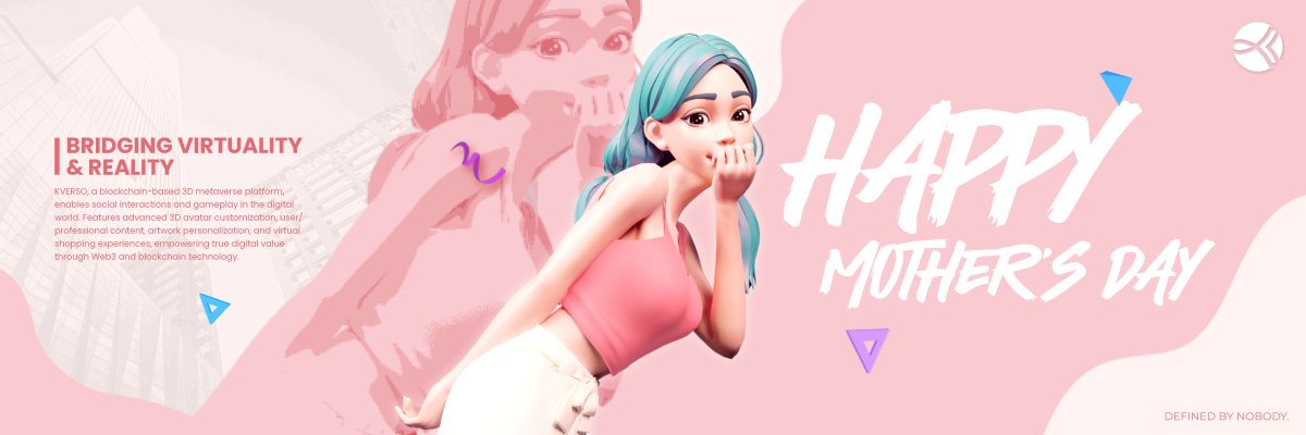 💐 Happy #MothersDay2023 from KVERSO! 

Celebrating all mothers across dimensions today. KVERSO salutes your unparalleled contributions in the real world and the metaverse. #Web3 

Our 3D avatars stand in tribute to your unwavering strength and love! #NFTCommunity 💐