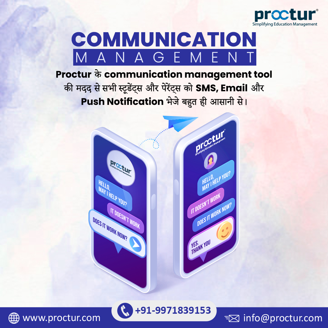 proctur_in's tweet photo. Proctur के communication management tool की मदद से सभी स्टूडेंट्स और पेरेंट्स को SMS, Email और Push Notification भेजे बहुत ही आसानी से |
.
.
.
#communication #communicationmanagementsystem #communicationmanagementsoftware #schoolmanagementsoftware #institutemanagementsoftware https://t.co/Dl2brtH4Ba