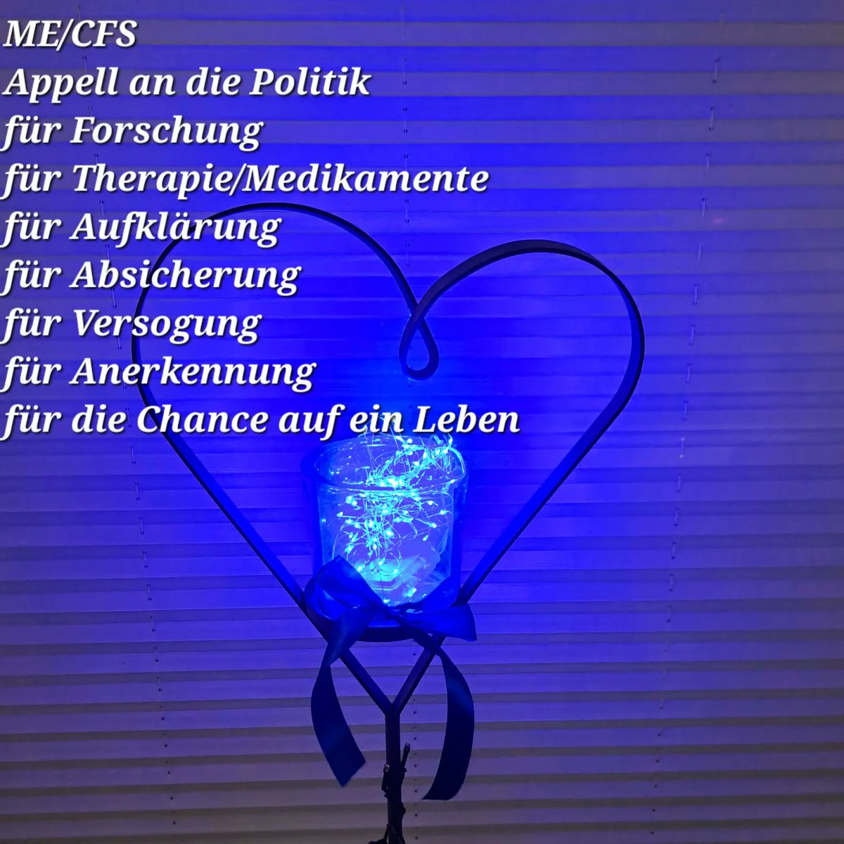 Ulrike_1985's tweet photo. #MECFS
#mecfsawarenessday
#Lightupthenight4ME
#millonsmissing
#worldsMEday
#canyouseeMEnow
#NotRecovered
#wirexistieren
#wirsindsichtbar
#wirfordernforschung
#tatenstattworte
#pleasehelpME https://t.co/57sW5bkcVm