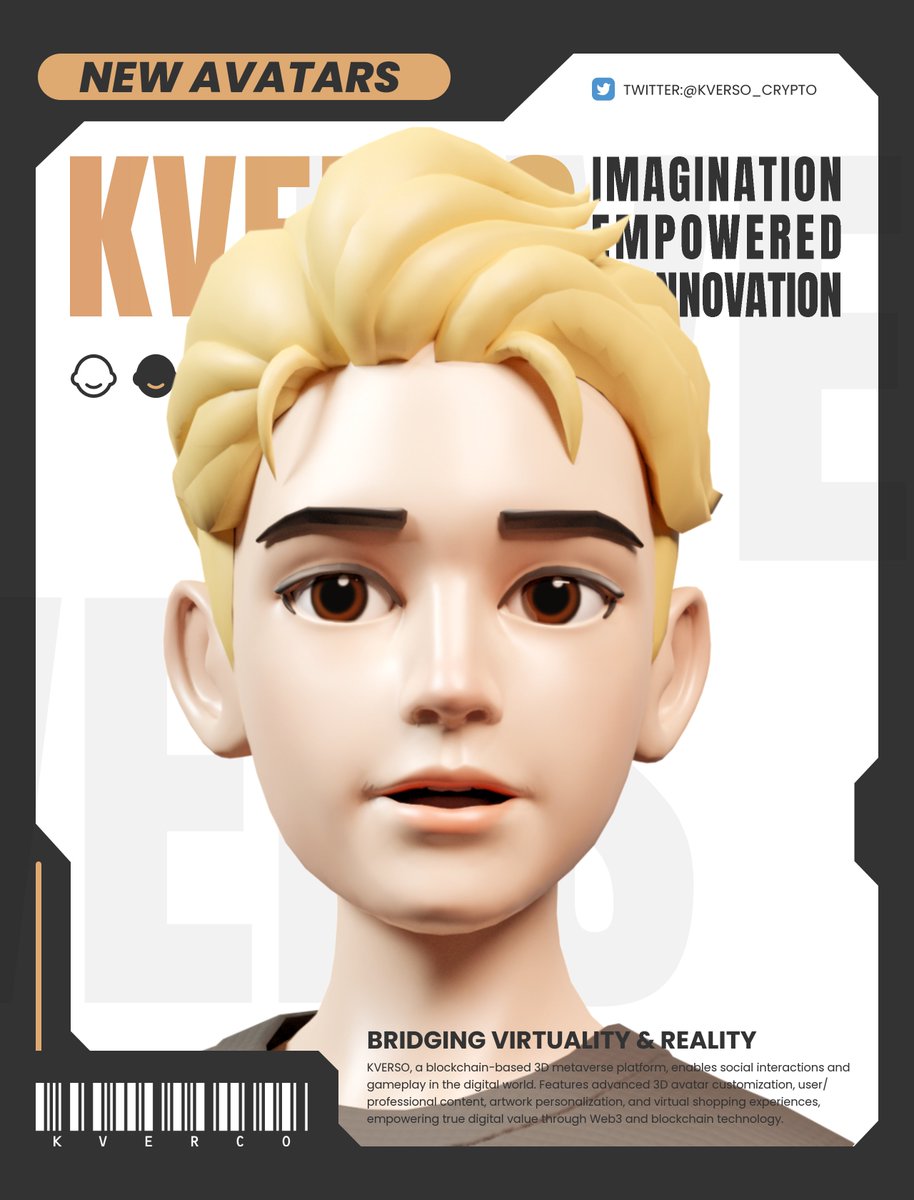 🚀Discover a world without boundaries in KVERSO #dApp!

Craft your digital identity with our customizable KENENR Avatars with #NFT accessories &amp; outfits and embrace your virtual persona. 

Join us in shaping the #Metaverse - where your imagination is the only limit. 🌟