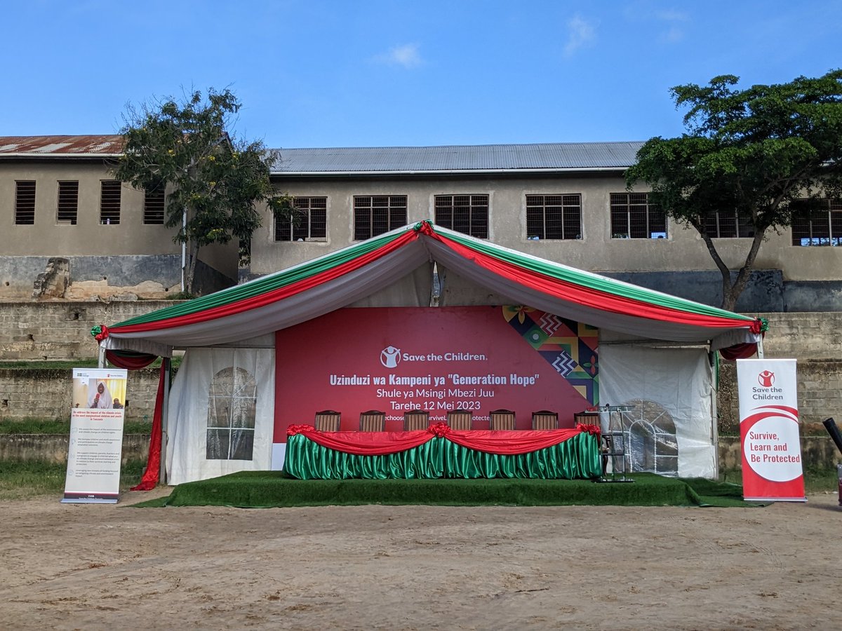 #FORUMCC participates in the launching of the Generation Hope Campaign at Mbezi Juu Primary School. It happens now. 

#WeChooseHope 
#ChildrenMatter #Climate4Children 
@scitanzania @mithika_mwenda @savechildrenuk @SaveChildrenCan @usembassytz