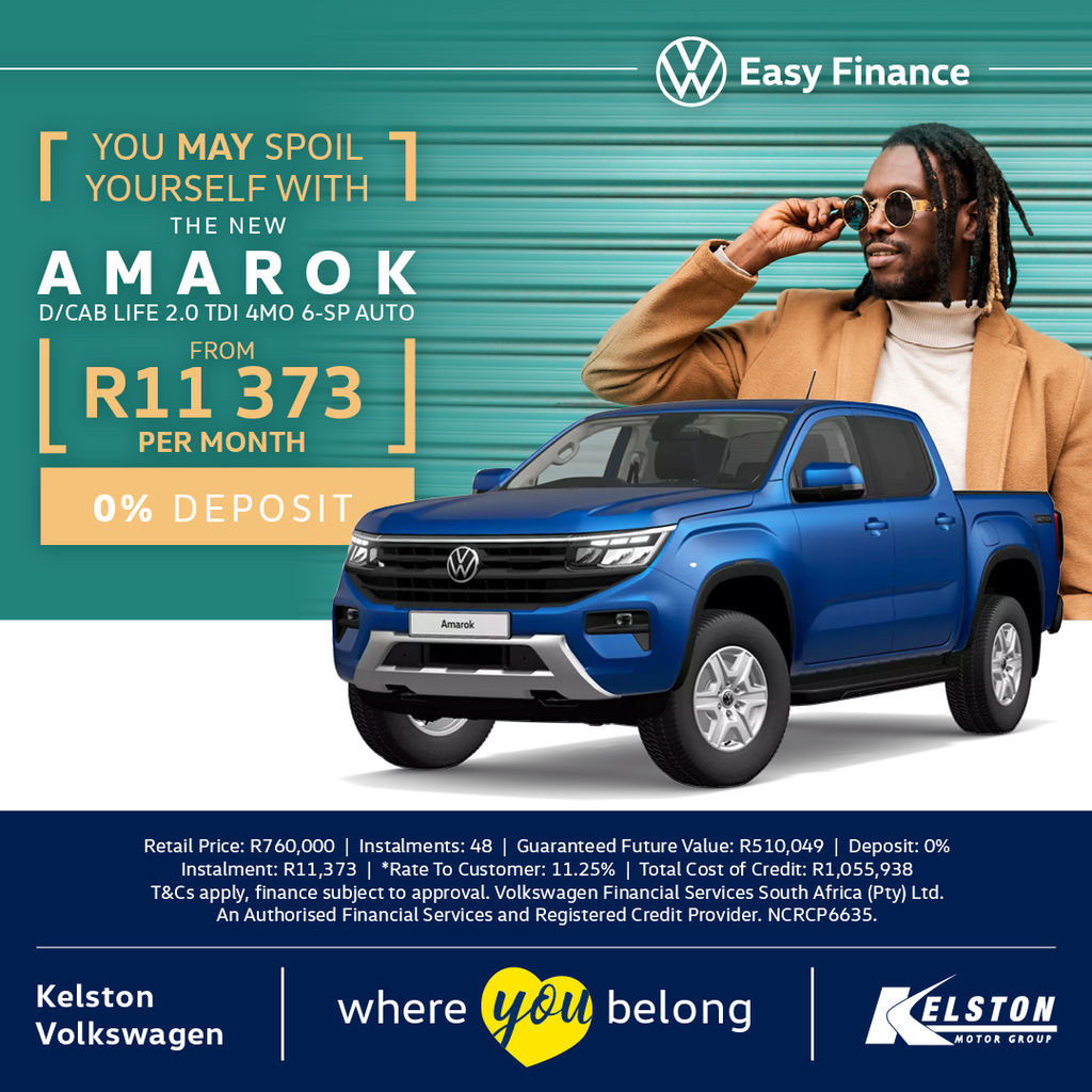 QueenstownVW's tweet photo. You MAY spoil yourself: Splash out with your New Amarok. Pay no deposit and get your Amarok with Guaranteed Future Value on Volkswagen Easy Finance.

AMAROK D/CAB LIFE 2.0 TDI 4MO 6-SP AUTO FROM R11,373 PM
Retail Price: R760,000  
Instalments: 48  
Guara… https://t.co/POzuBH3FwR https://t.co/56rTgdDeUN