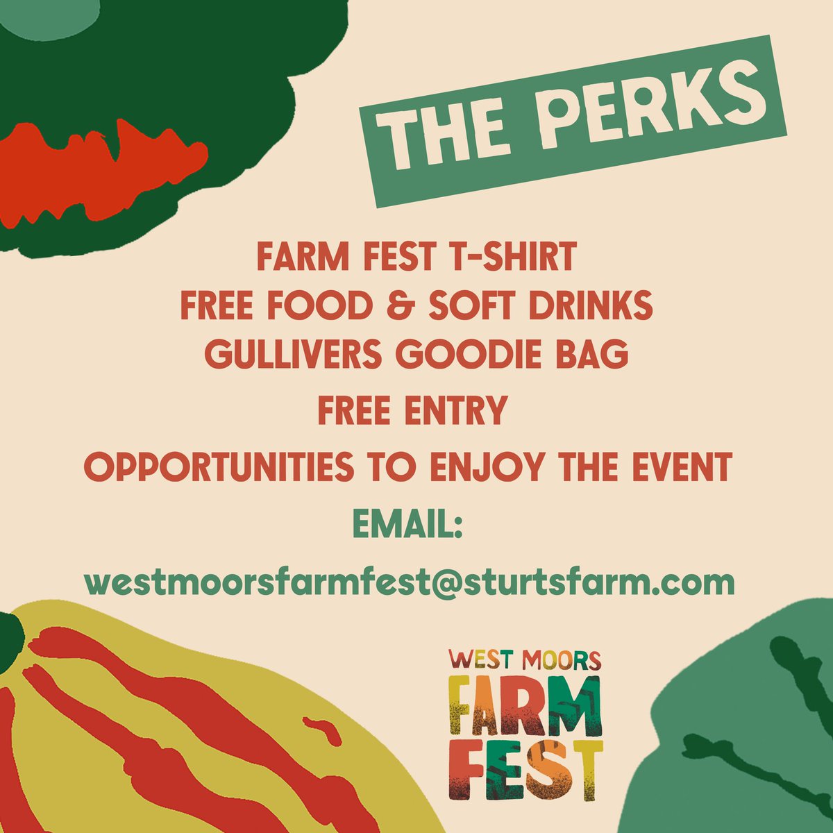 🌟 WEST MOORS FARMFEST 🌟 

Volunteers needed for this years West Moors FarmFest 🧡

westmoorsfarmfest.co.uk